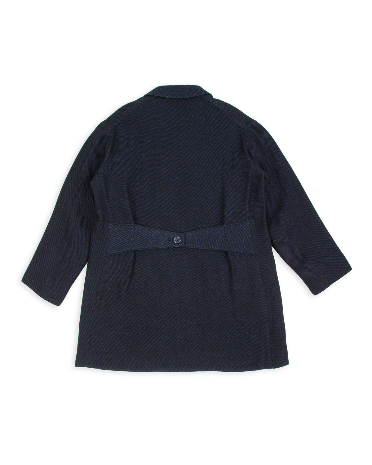 MotivMfg Relaxed Brigadier Coat - Boelite Blue Double Face Tweed - Standard & Strange