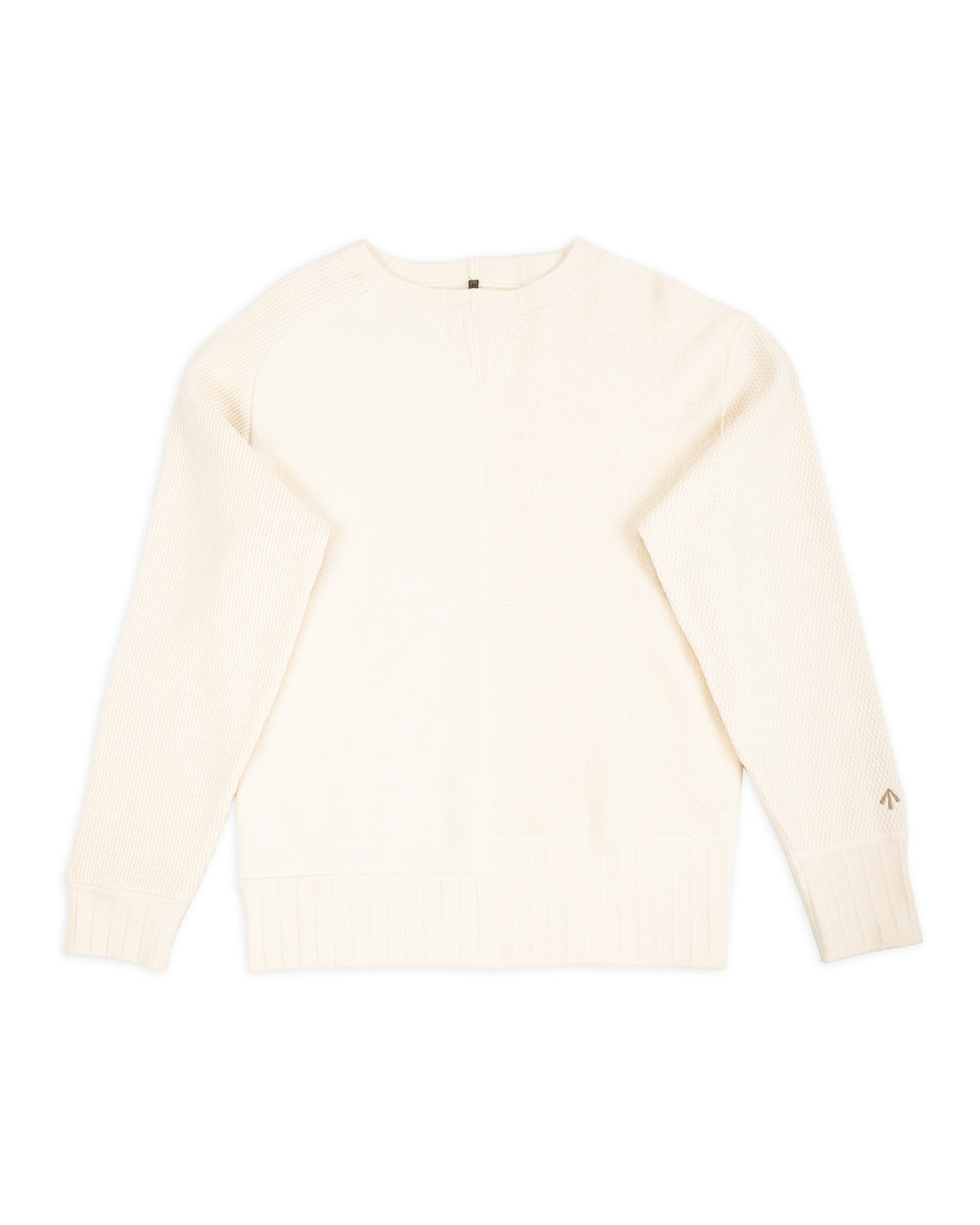 Nigel Cabourn Army Crew L/S - Ivory Jersey Mix - Standard & Strange