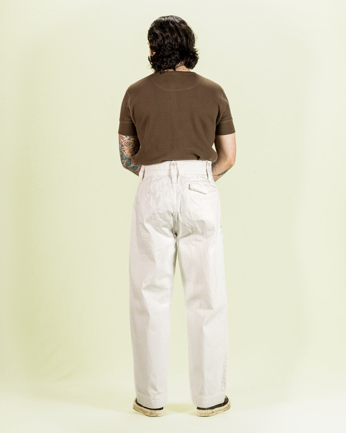 Nigel Cabourn British Army Pant Loose Denim - Off-White - Standard & Strange