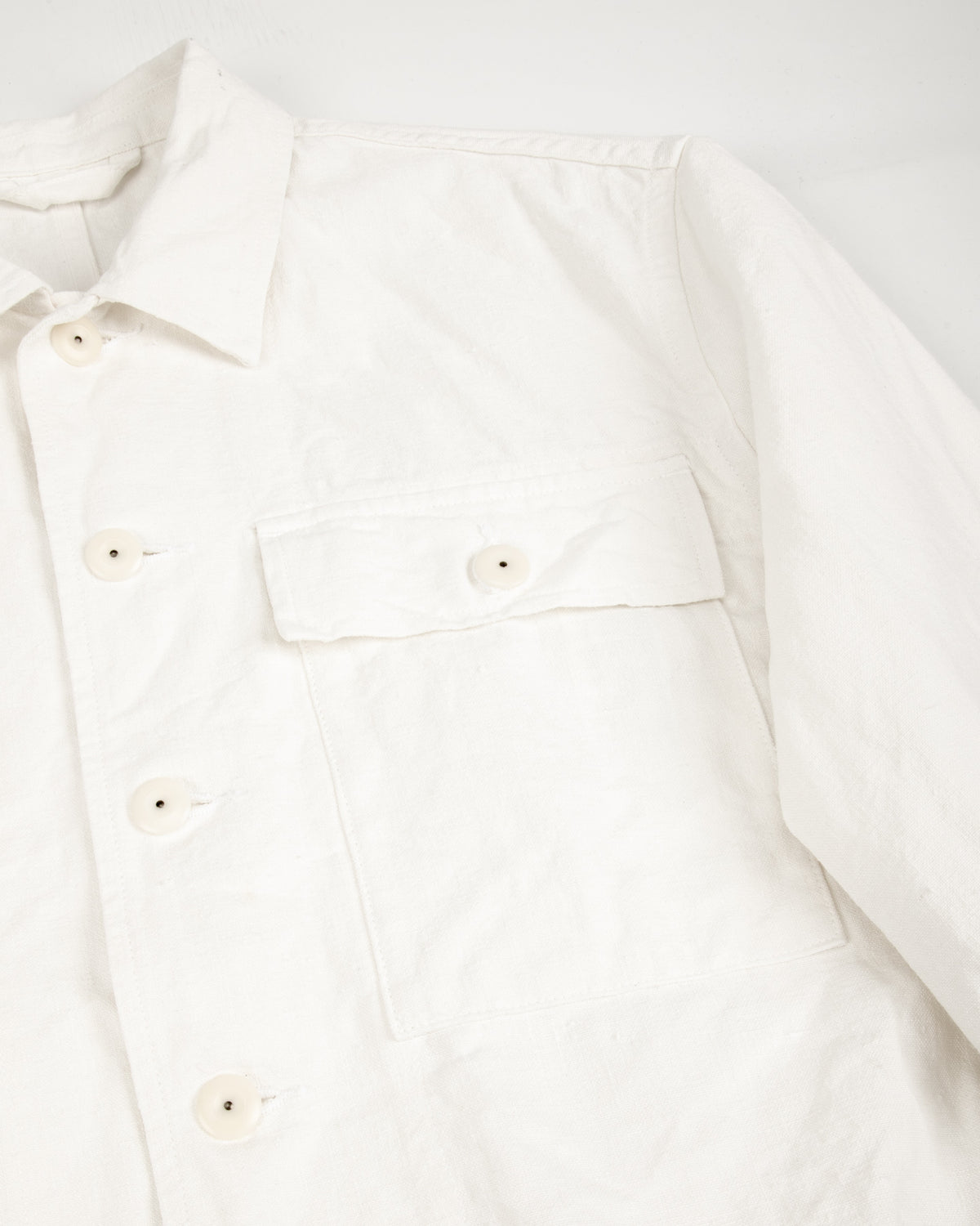 Nigel Cabourn French Work Jacket - Off-White Hemp Canvas - Standard & Strange