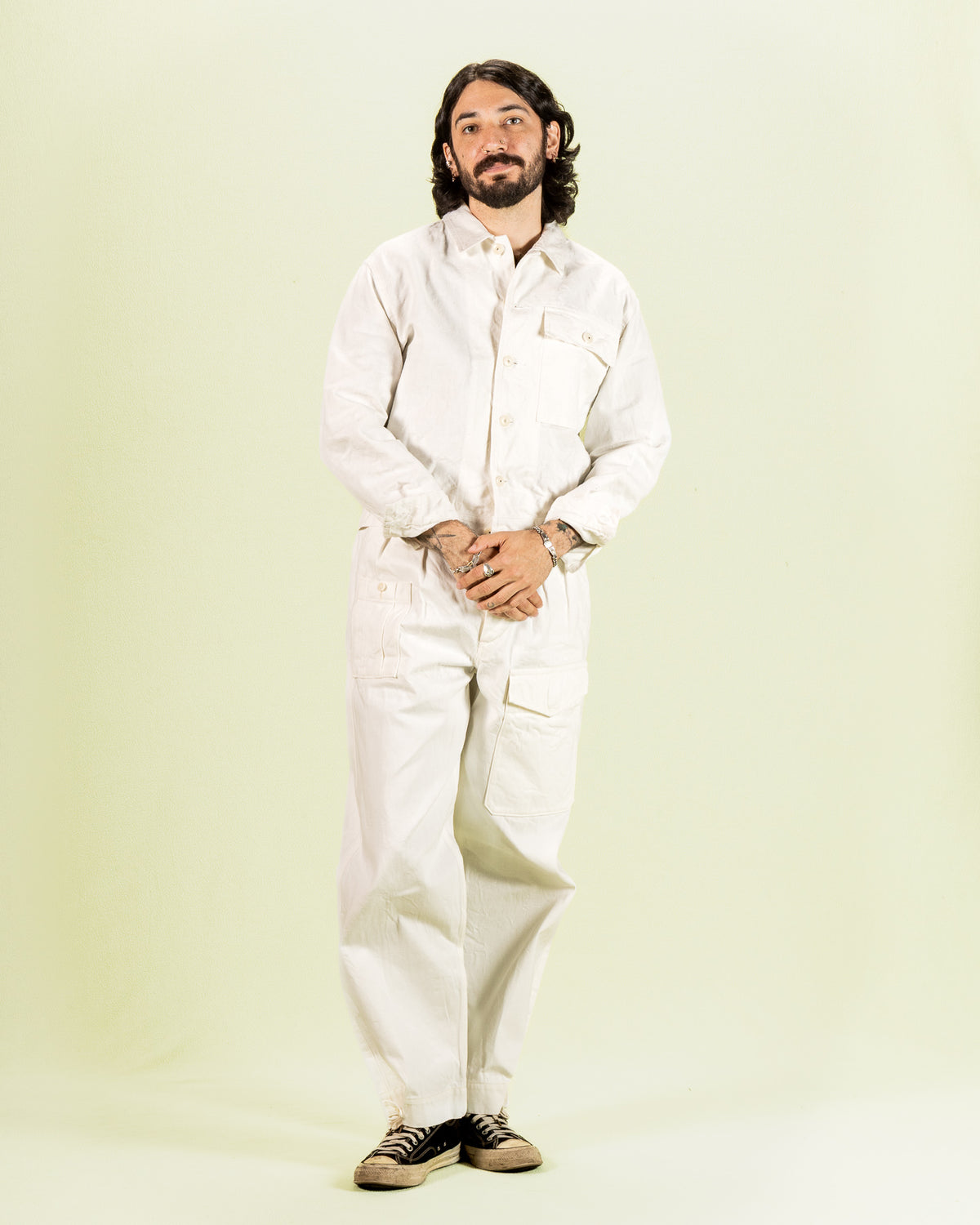 Nigel Cabourn French Work Jacket - Off-White Hemp Canvas - Standard & Strange