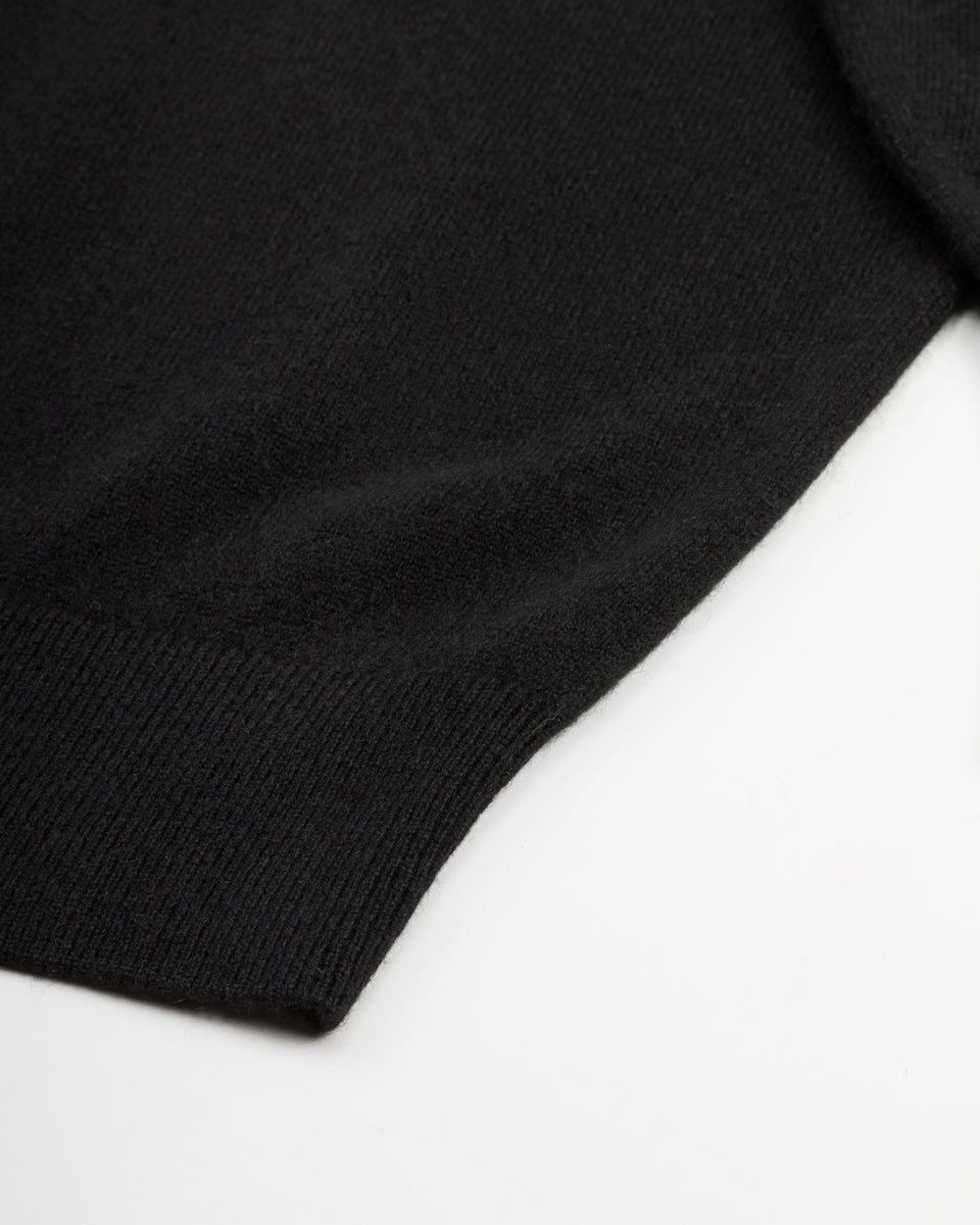 Olde H & Daughter Cashmere V Pullover - Black 10 - Standard & Strange