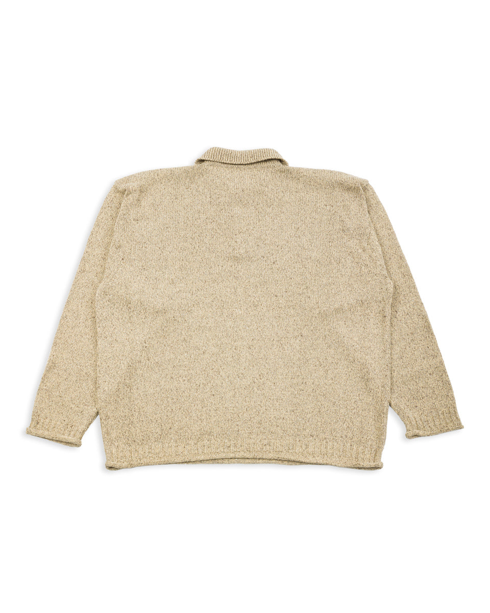 Olde H & Daughter Silk Cotton Half Zip Pullover - Sage Green 08 - Standard & Strange