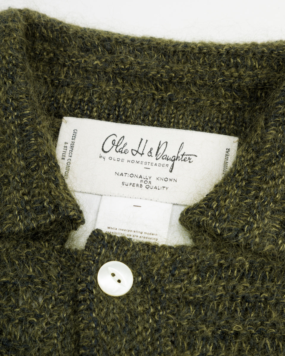 Olde H & Daughter Silk Mohair Wrap Stitches L/S Shirt - Dark Forest 10 - Standard & Strange