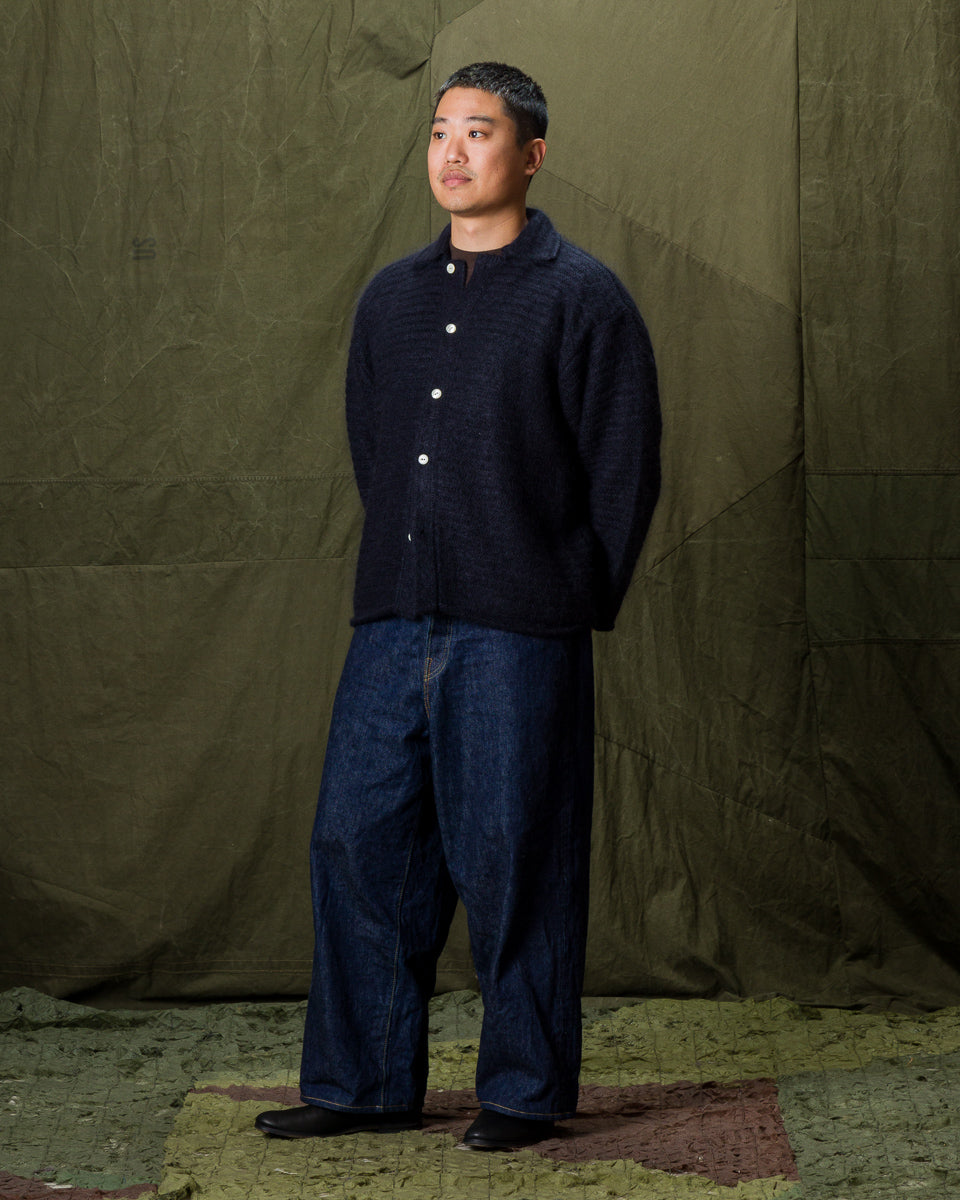Olde H & Daughter Silk Mohair Wrap Stitches L/S Shirt - Night View 10 - Standard & Strange