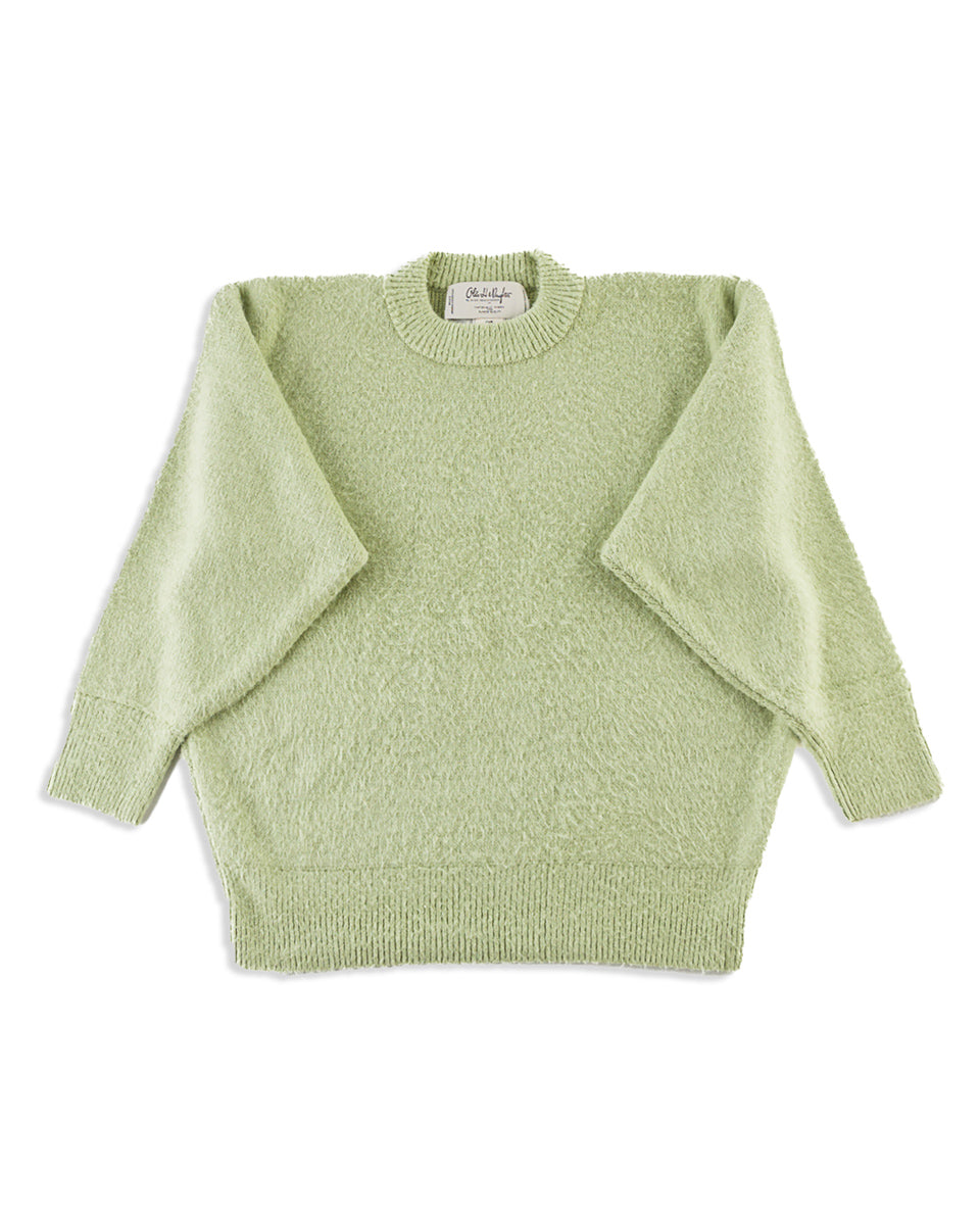 Olde H & Daughter Silk Shaggy Dog Pullover - Pistachio - Standard & Strange