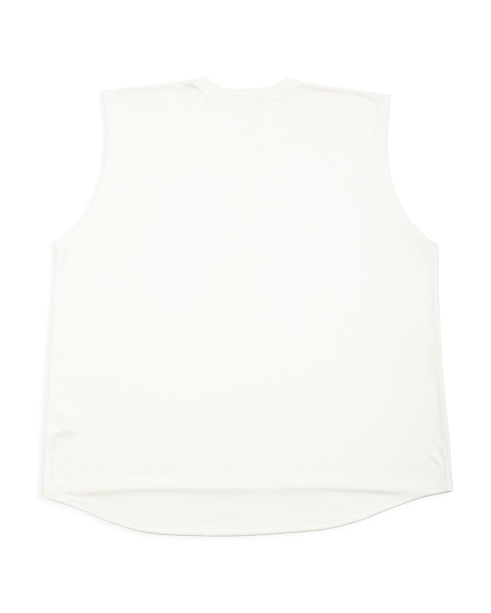Olde H & Daughter Silk Tight Tension Middle Plain Stitches Tank - Off White - Standard & Strange