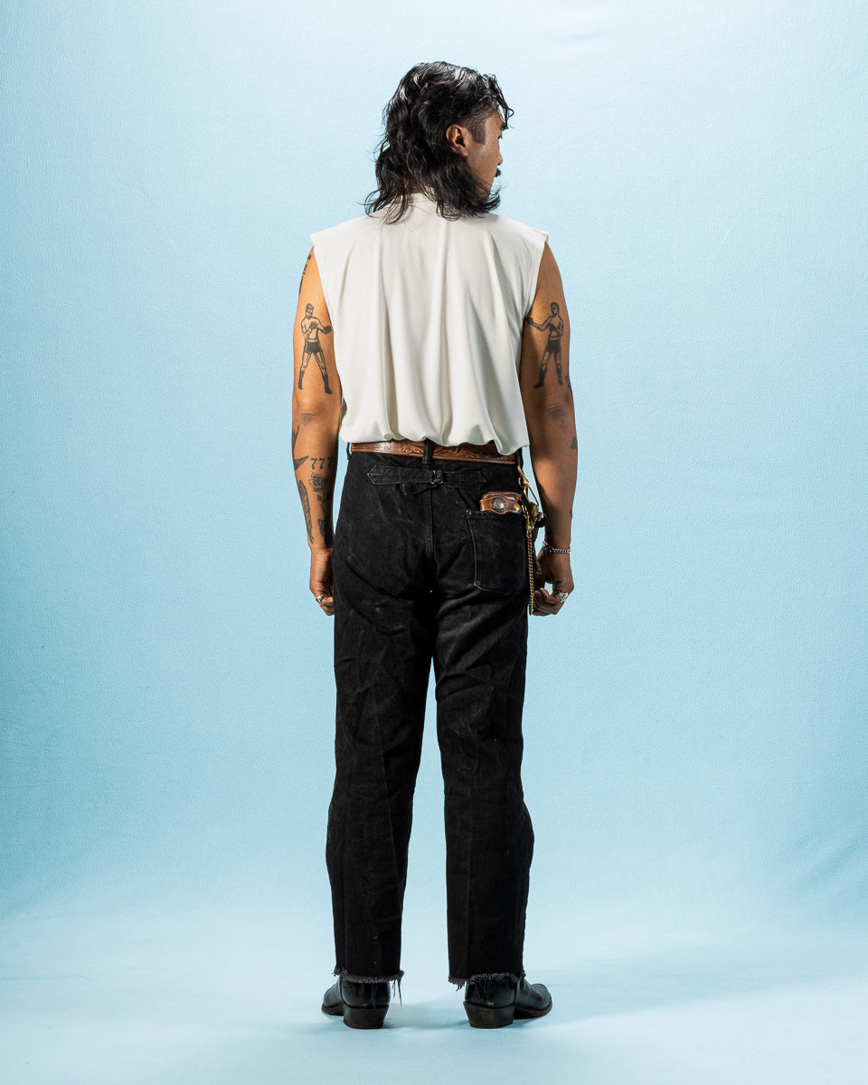 Olde H & Daughter Silk Tight Tension Middle Plain Stitches Tank - Off White - Standard & Strange