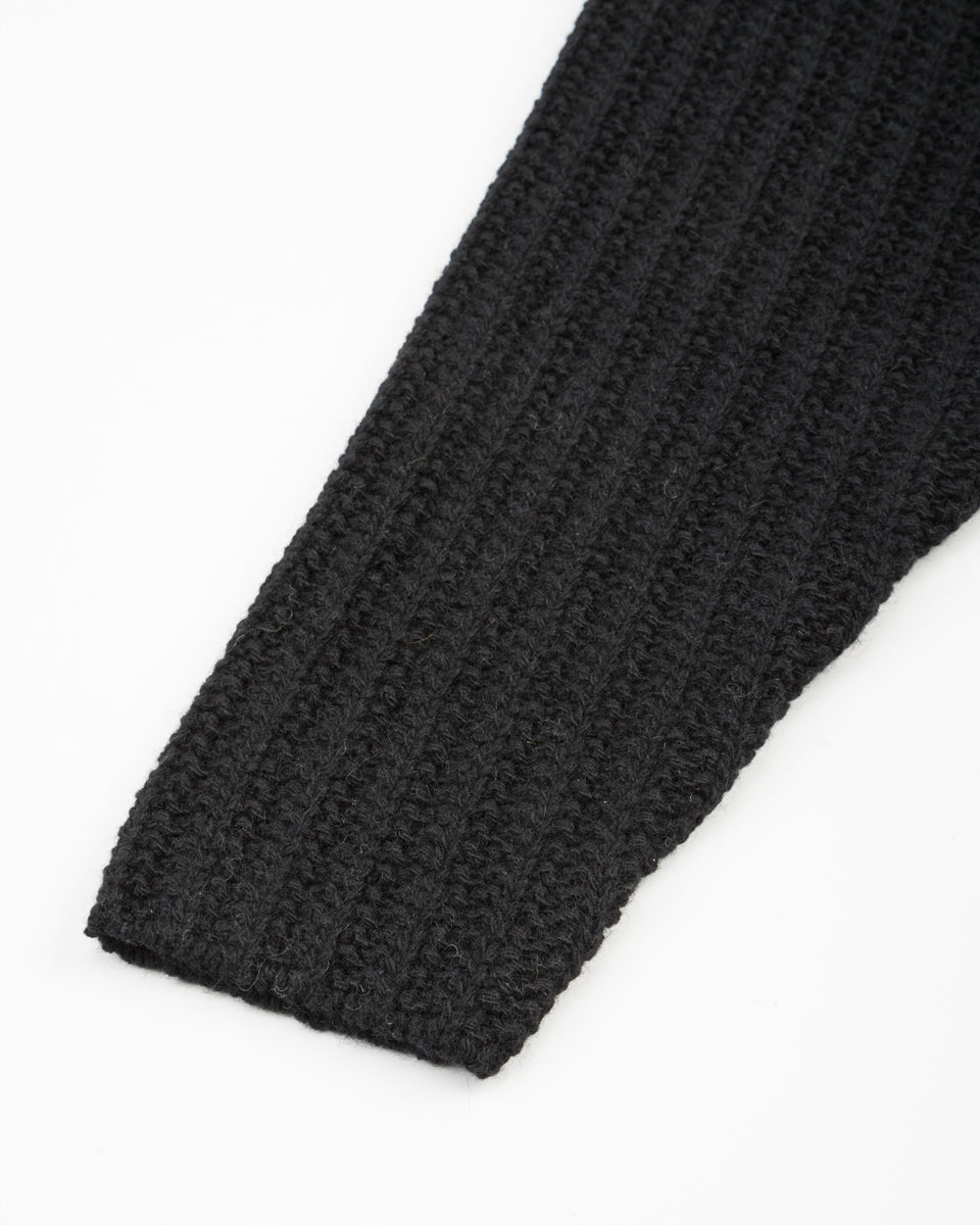 Olde H & Daughter Slub Cashmere Boat Pullover - Black 10 - Standard & Strange