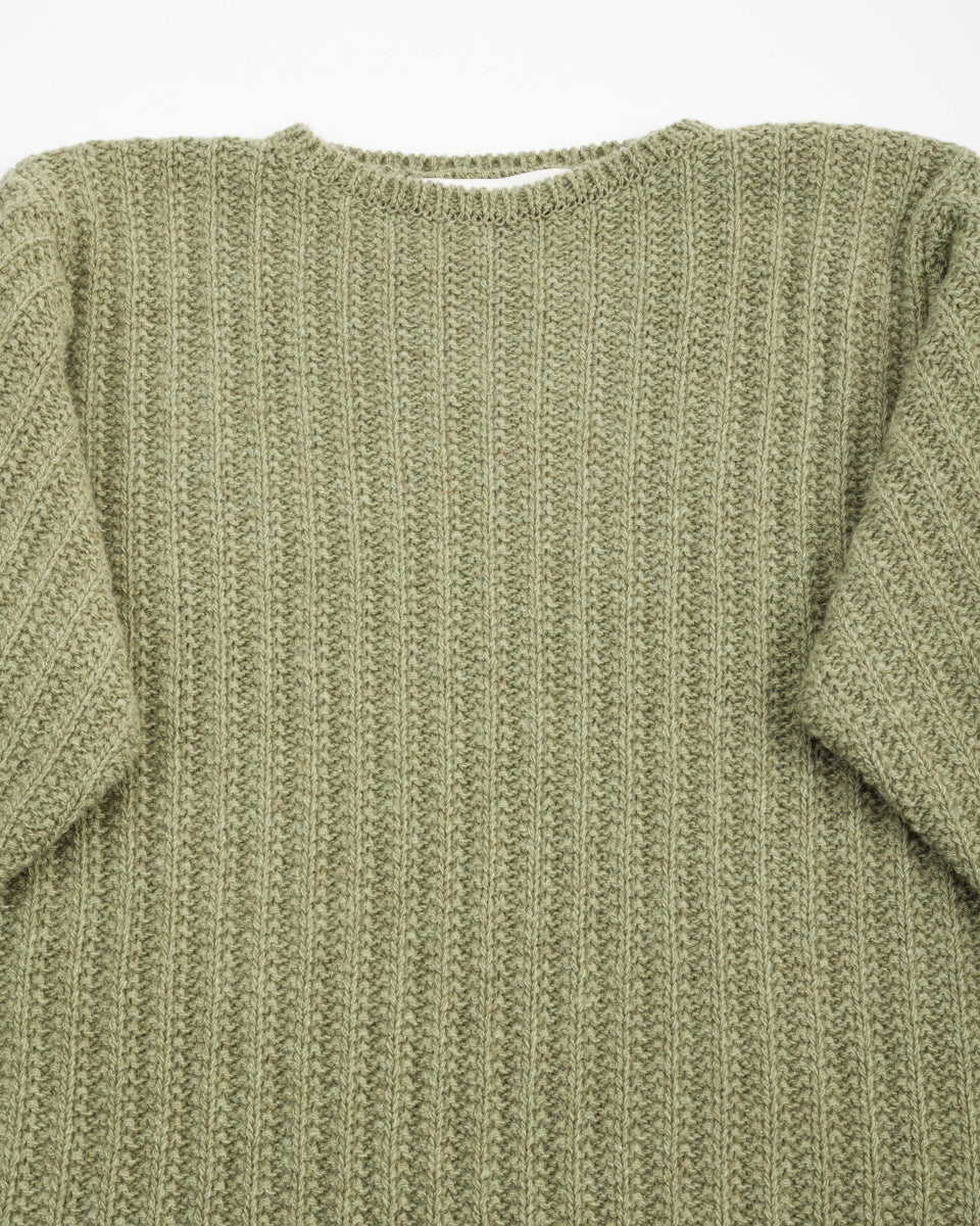 Olde H & Daughter Slub Cashmere Boat Pullover - Hunter Green 10 - Standard & Strange