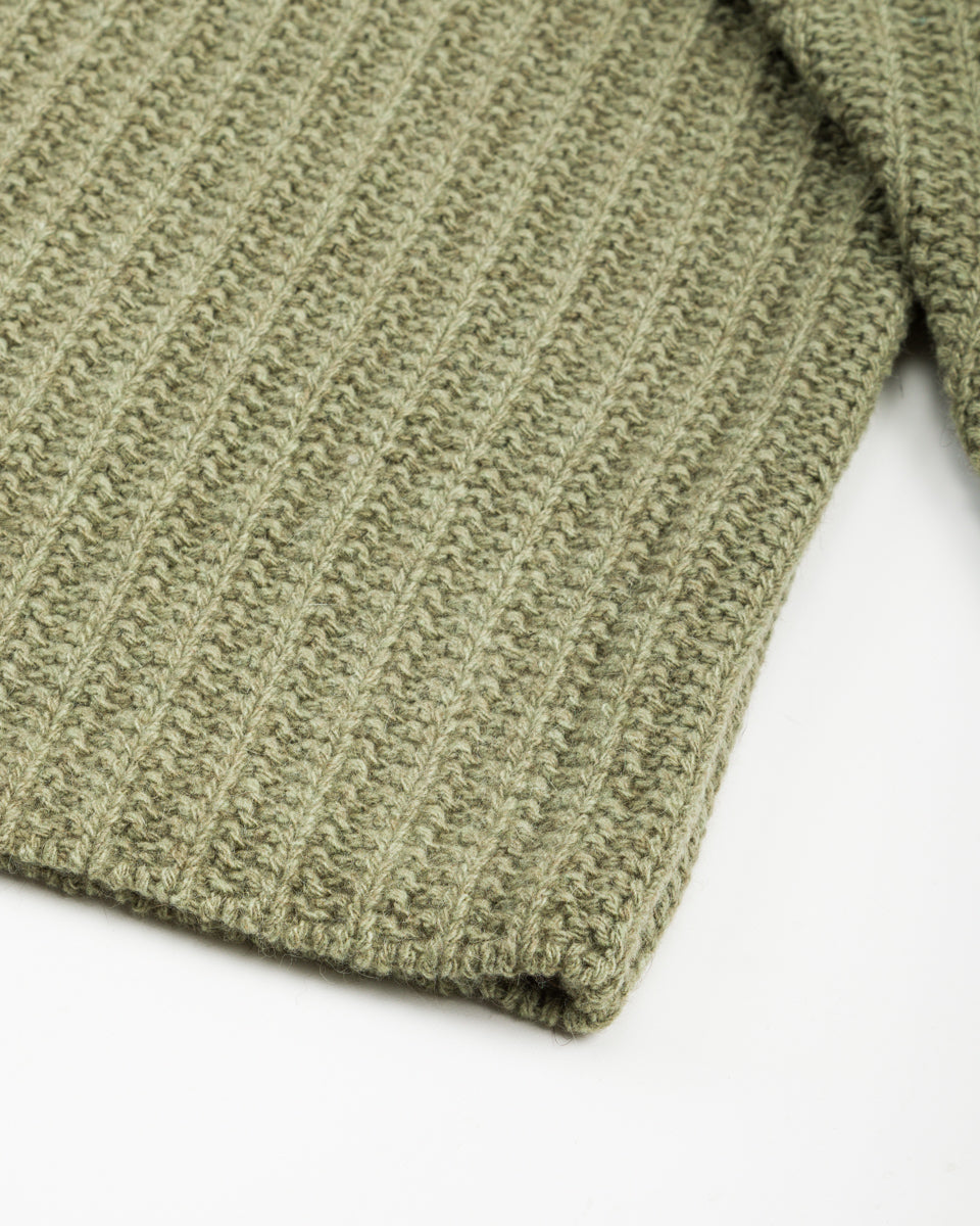 Olde H & Daughter Slub Cashmere Boat Pullover - Hunter Green 10 - Standard & Strange