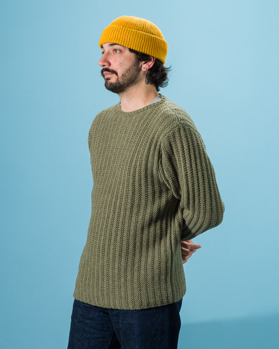 Olde H & Daughter Slub Cashmere Boat Pullover - Hunter Green 10 - Standard & Strange