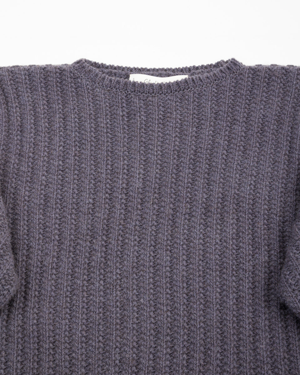 Olde H & Daughter Slub Cashmere Boat Pullover - Navy 10 - Standard & Strange