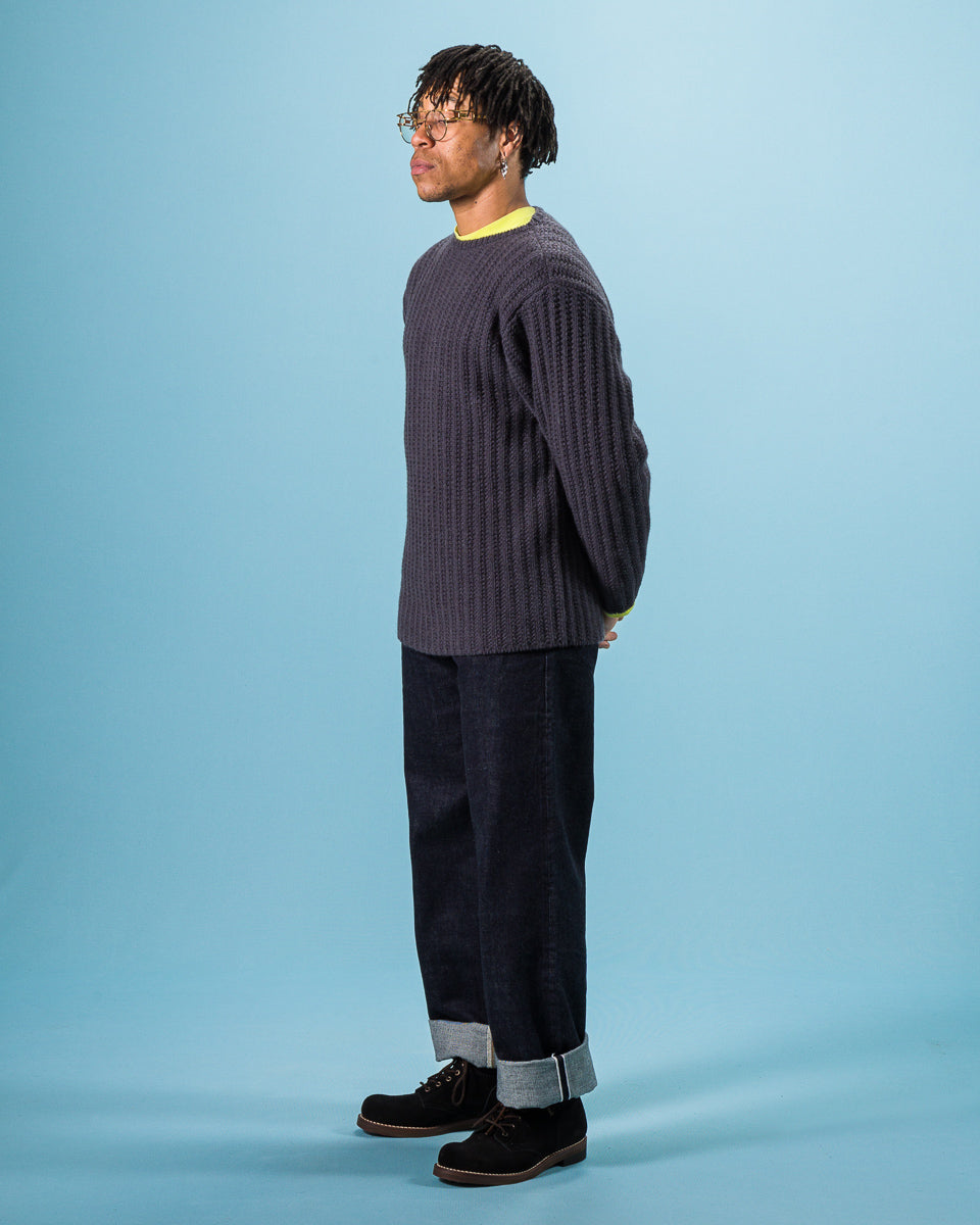 Olde H & Daughter Slub Cashmere Boat Pullover - Navy 10 - Standard & Strange