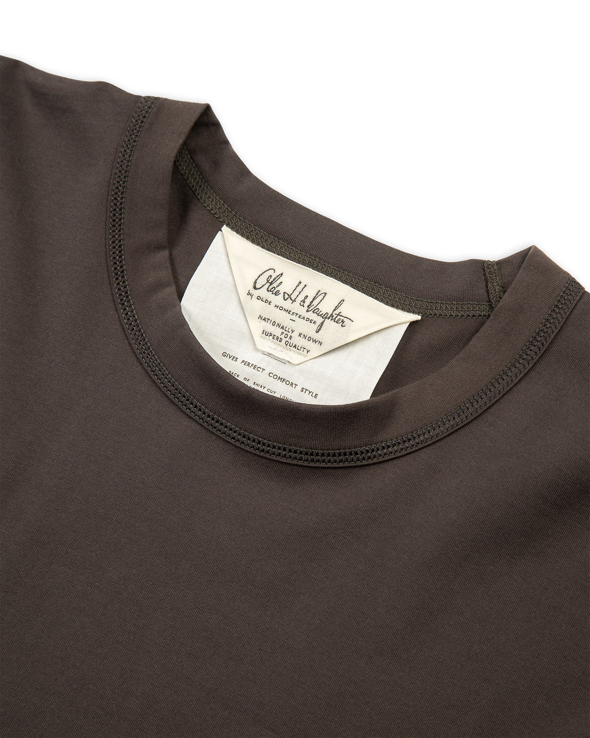 Olde H & Daughter Suvin Plain Stitch Crewneck L/S - Ink Black - Standard & Strange