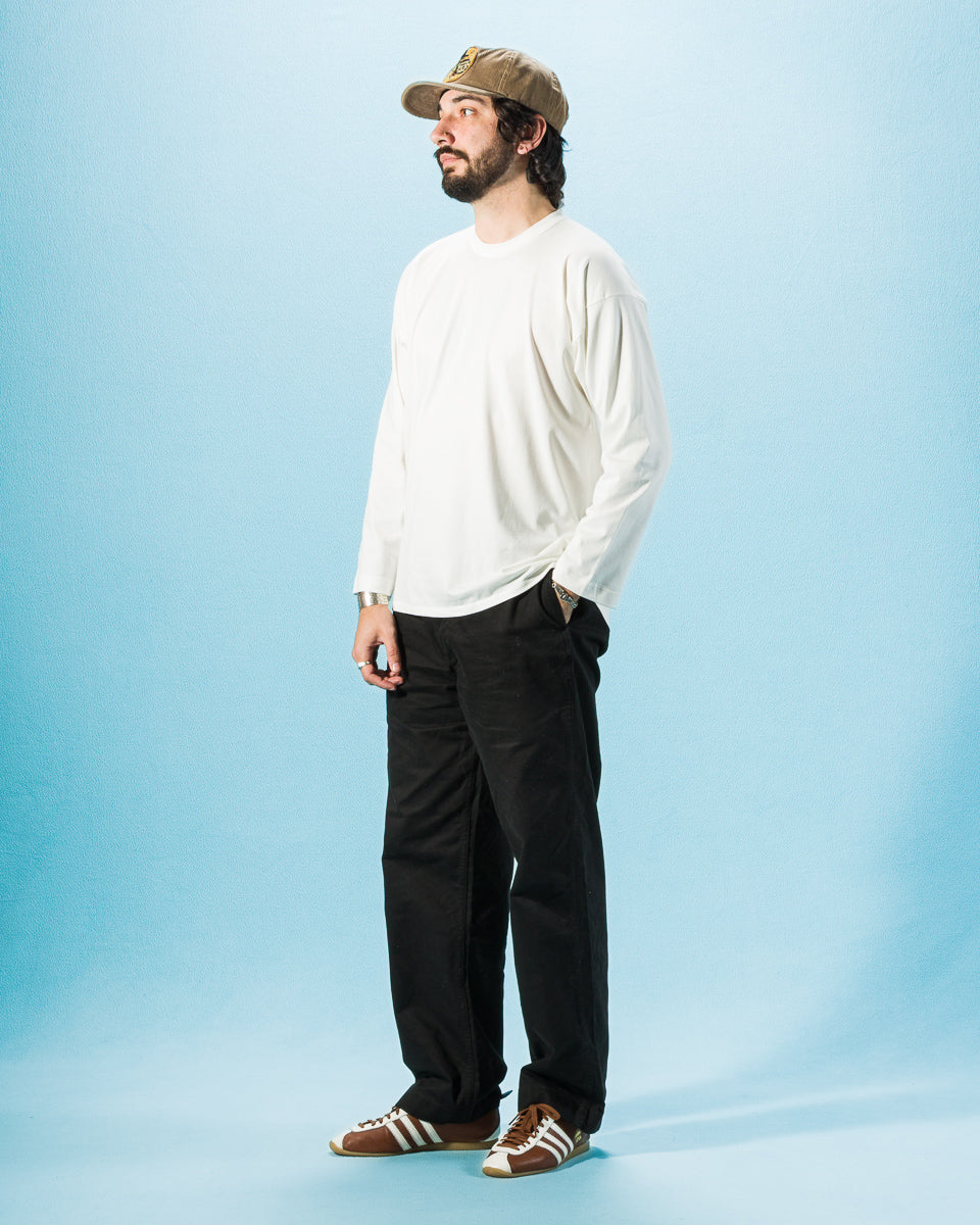 Olde H & Daughter Suvin Plain Stitch Crewneck L/S - Off White - Standard & Strange