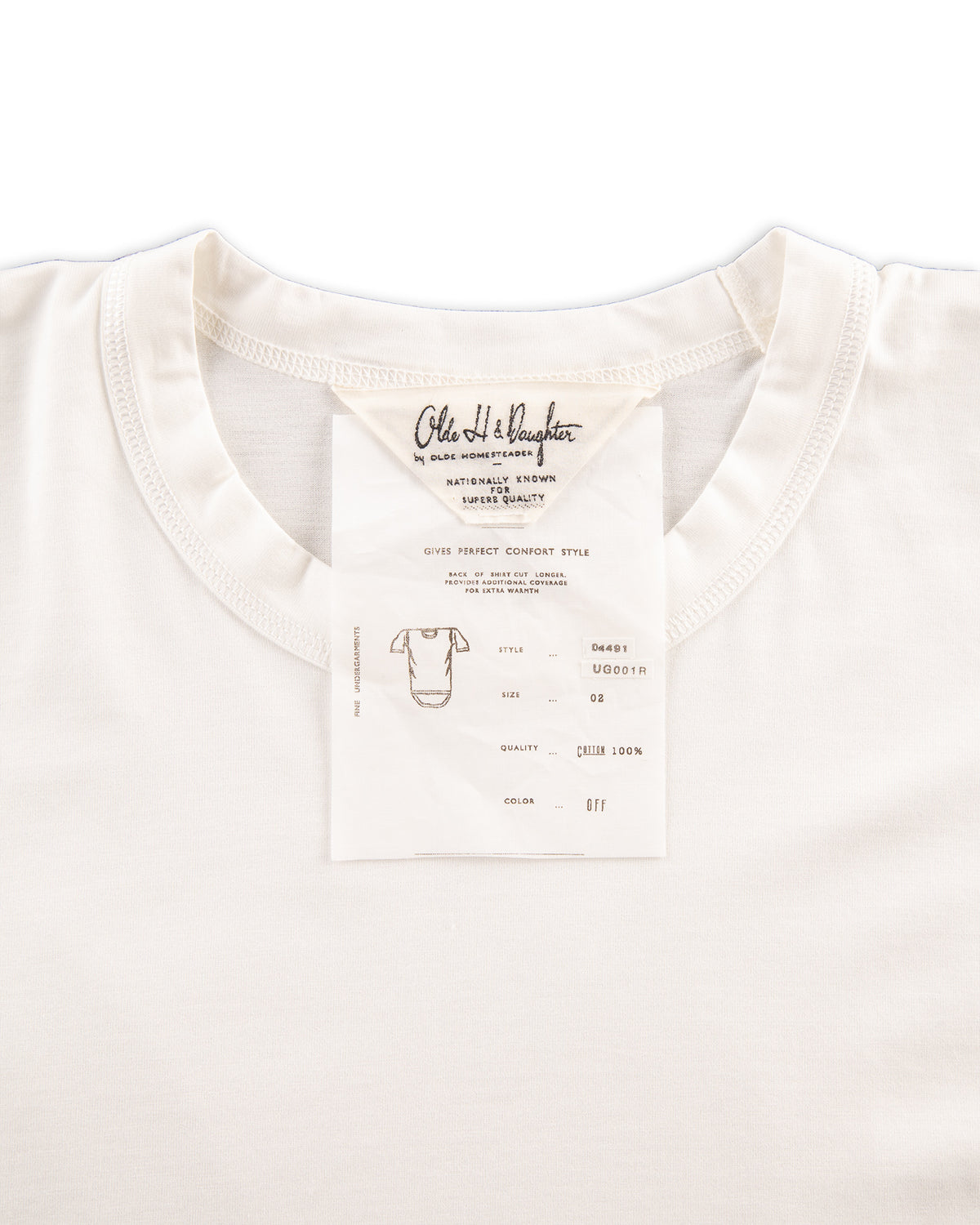 Olde H & Daughter Suvin Plain Stitch Crewneck S/S - Off White - Standard & Strange