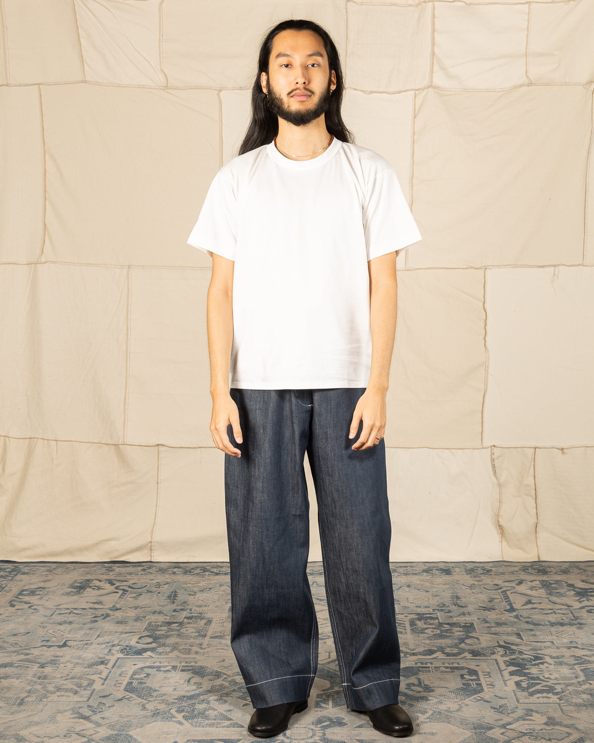 Olde H & Daughter Suvin Plain Stitch Crewneck S/S - Off White - Standard & Strange