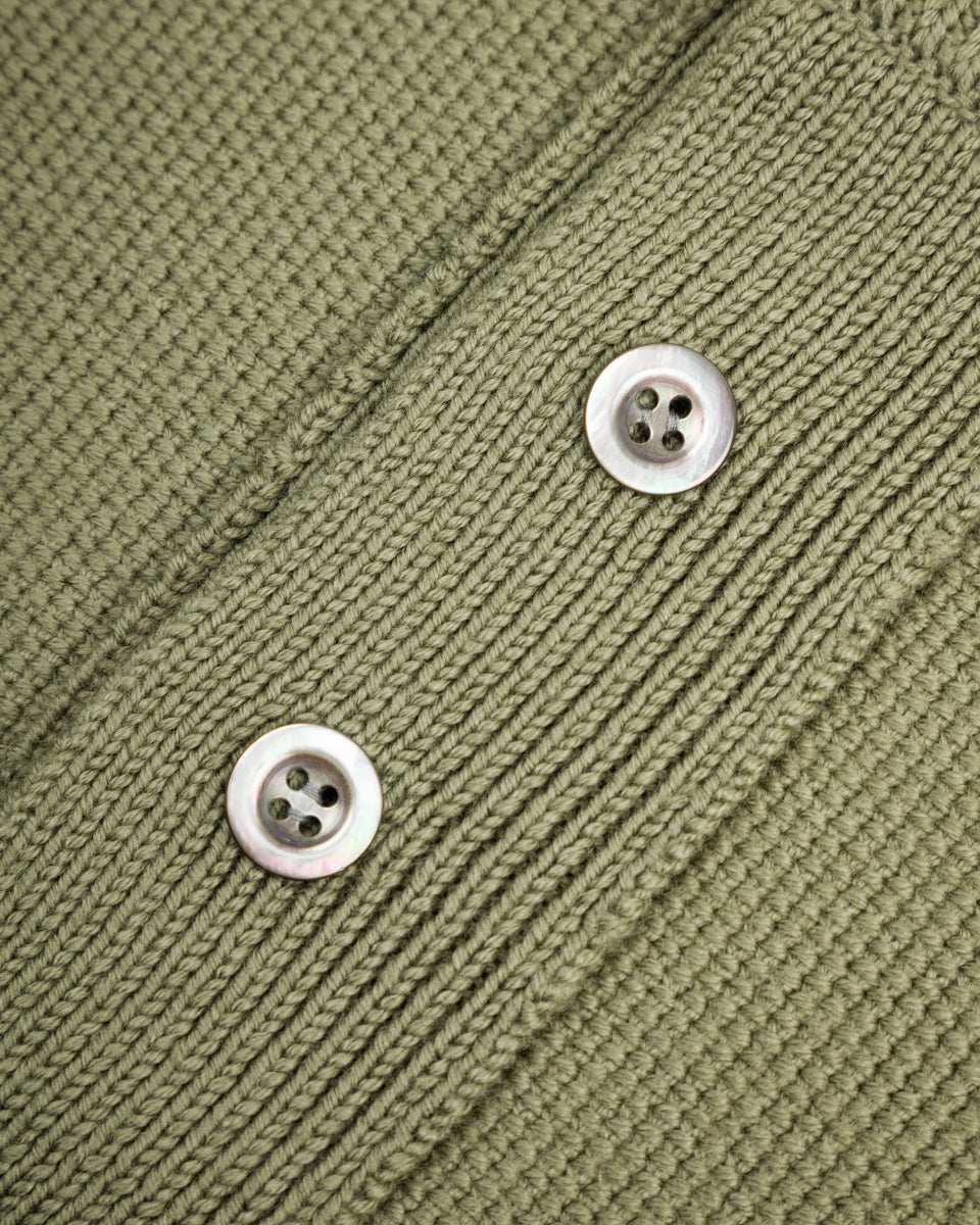 Olde H & Daughter Wool Henley Neck L/S - Smoke Moss 10 - Standard & Strange
