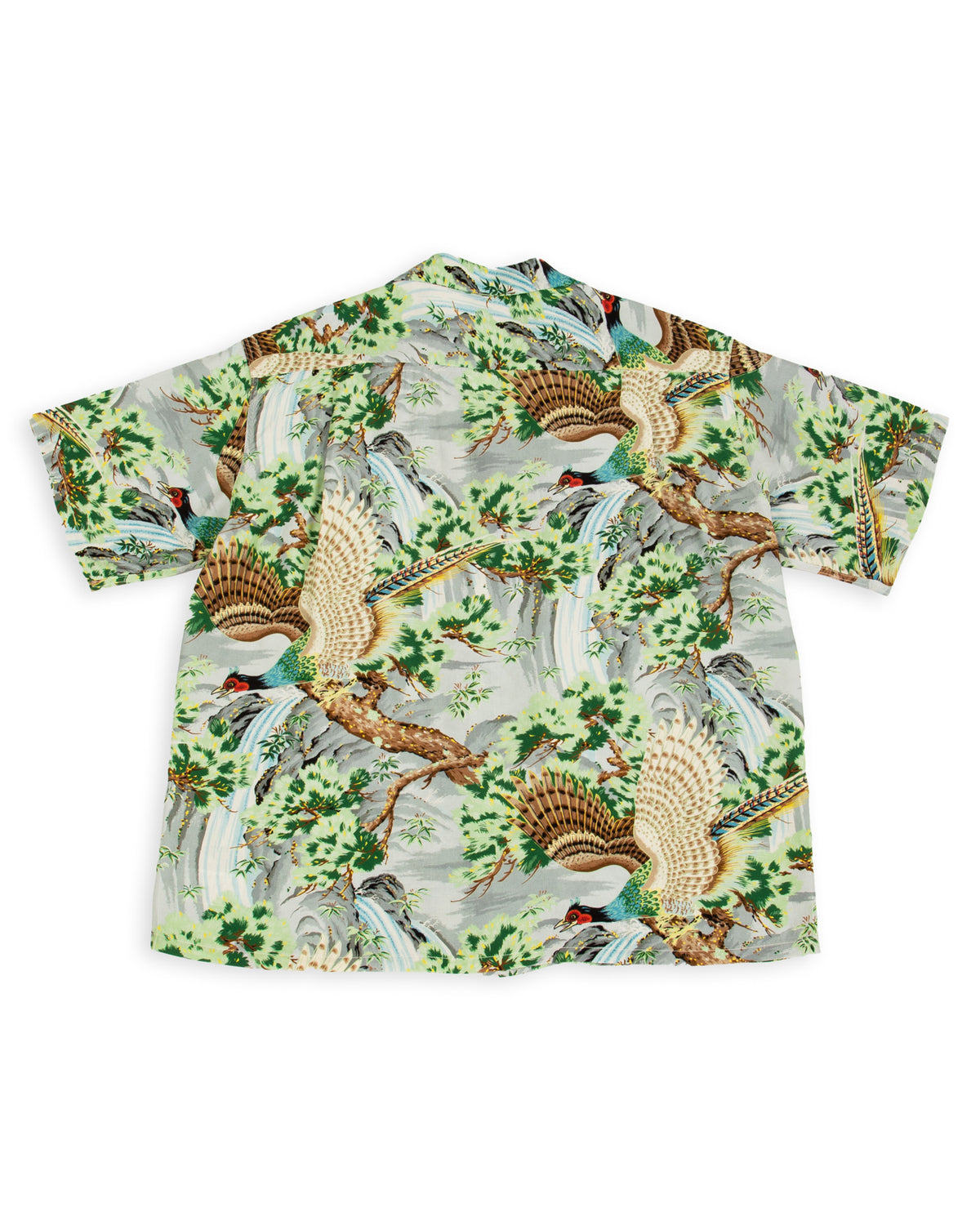 OrSlow Peacock Garden Hawaiian Shirt - Green - Standard & Strange