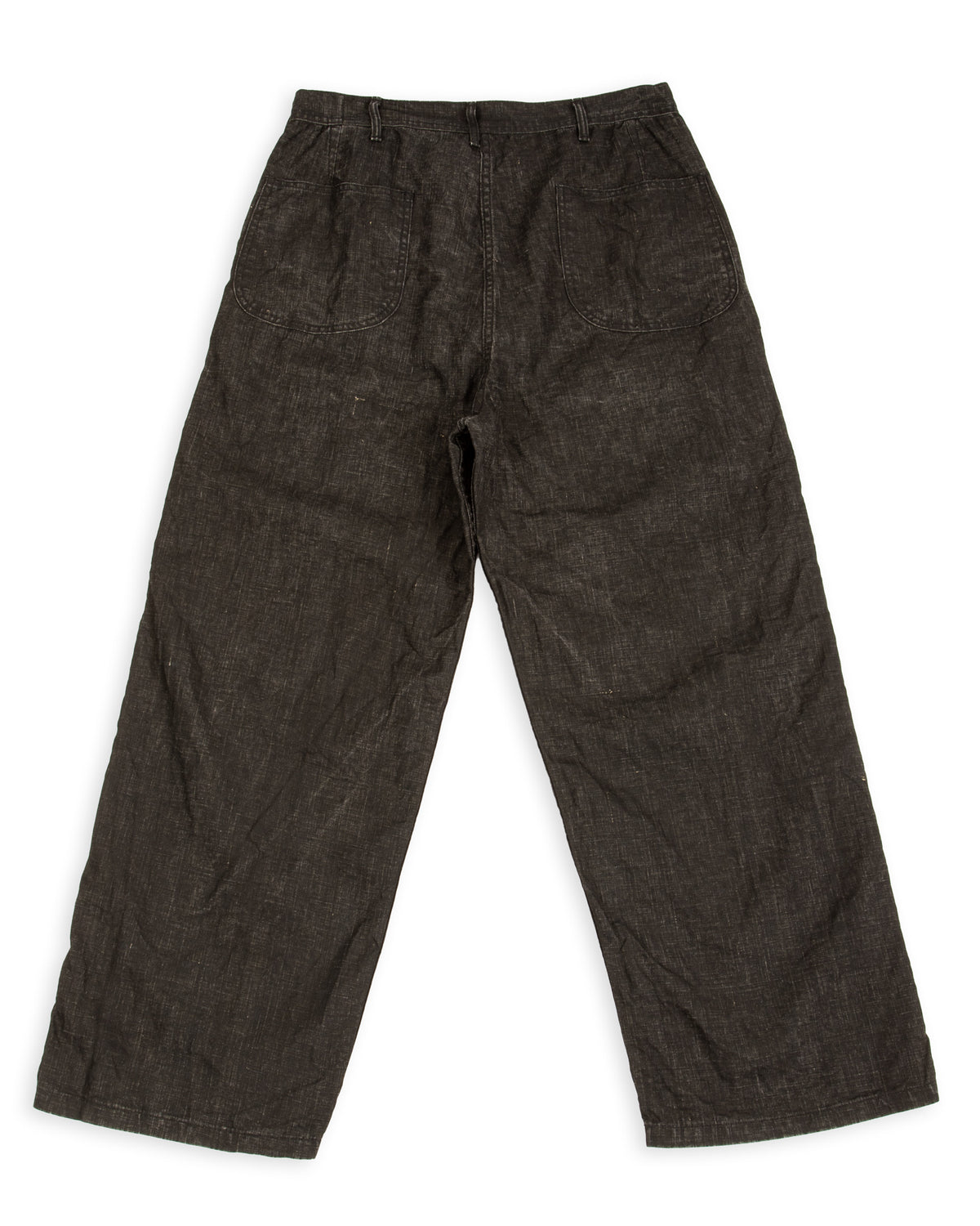 OrSlow WWII 40's U.S. Navy Utility Trousers - Sumi Coated Linen - Standard & Strange