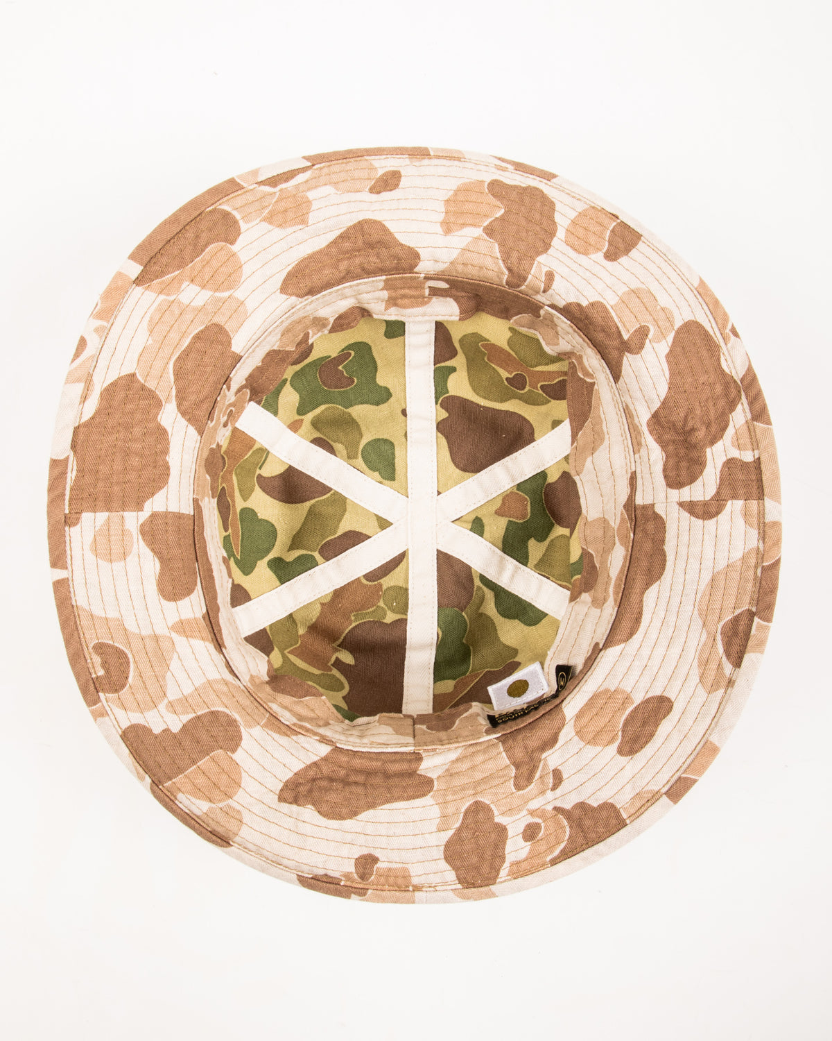 Papa Nui Battalion Work Hat - Brown Frogskin Camo HBT - Standard & Strange