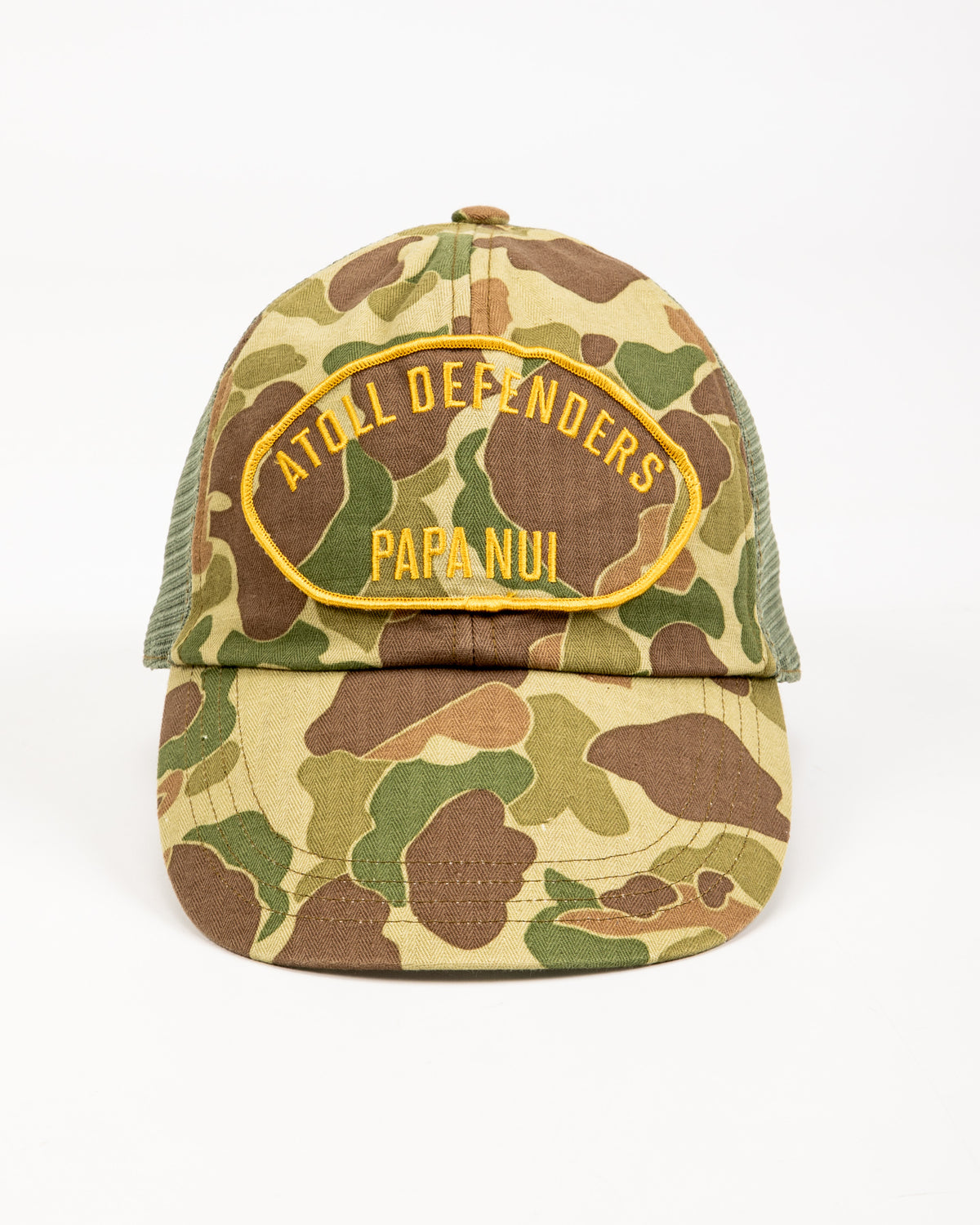 Papa Nui Original Ships Cap - Frogskin Camo HBT - Standard & Strange