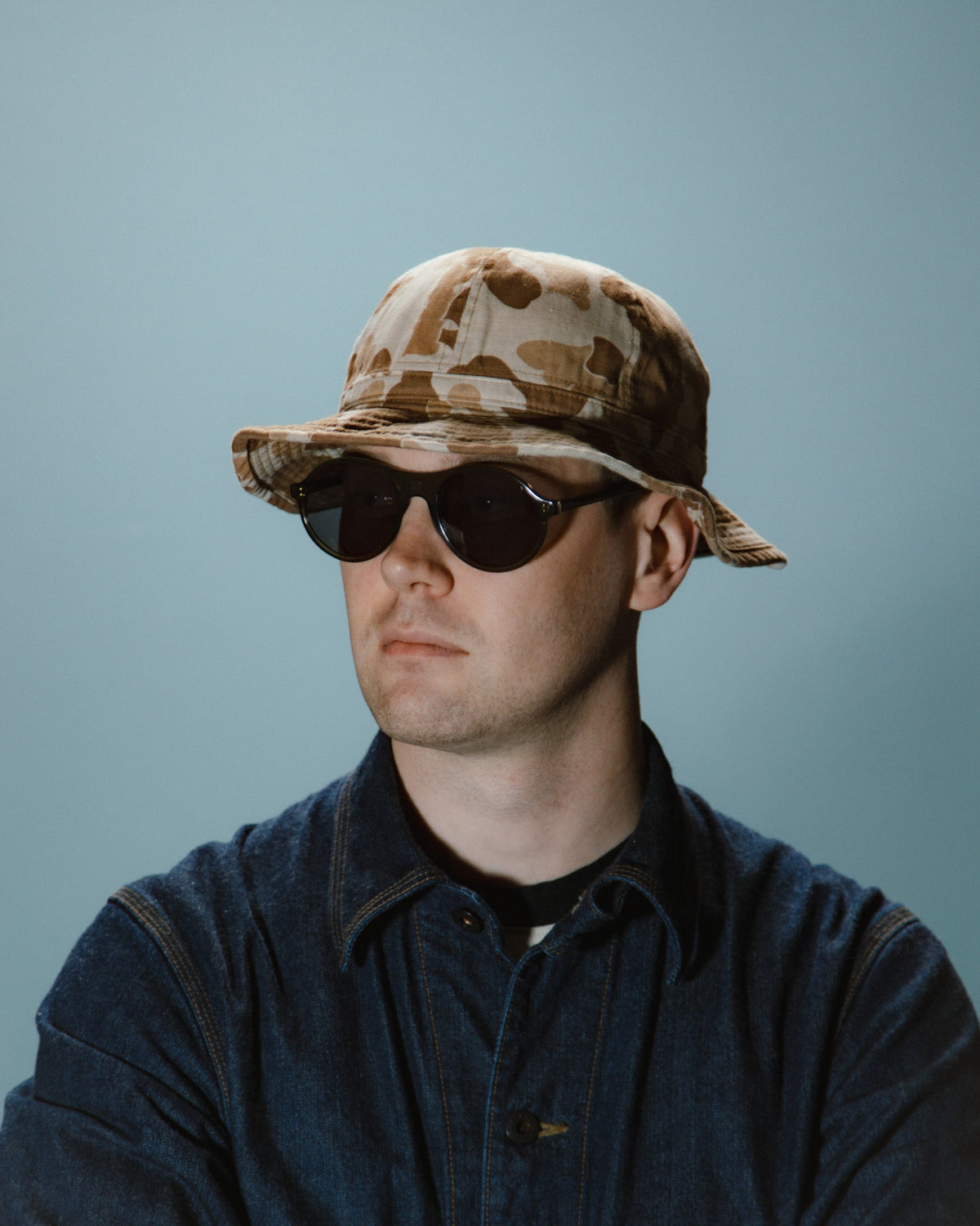 Papa Nui Battalion Work Hat - Brown Frogskin Camo HBT - Standard & Strange