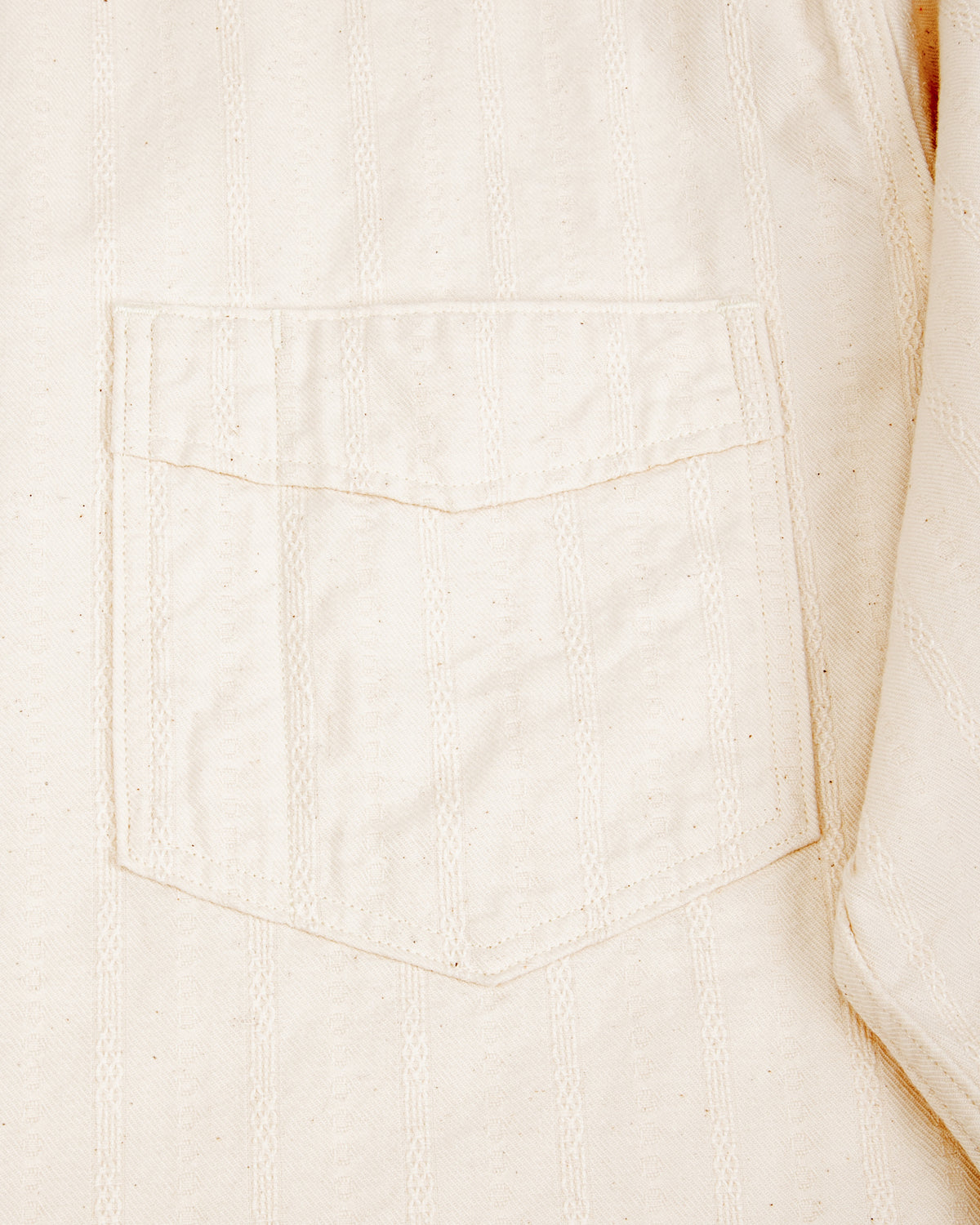 Prequel Classic Stripe Shirt - Beige Jacquard - Standard & Strange