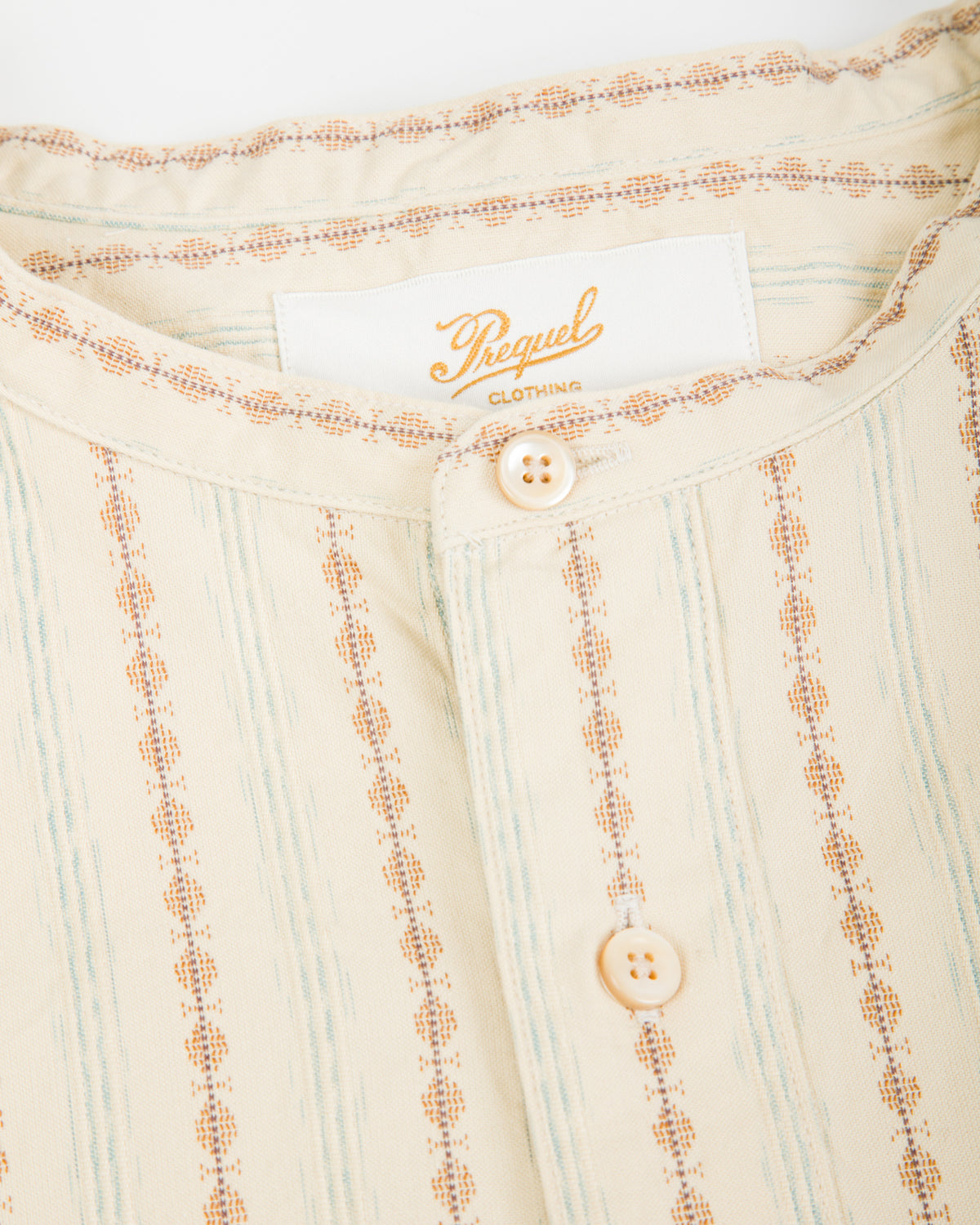 Prequel Stand-up Collar Shirt - Beige - Standard & Strange