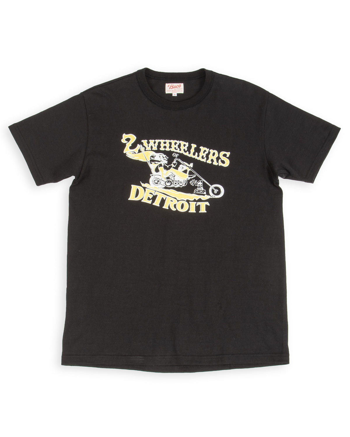 The Real McCoy's Athletic T-Shirt / 2-Wheelers Of Detroit - Black - Standard & Strange