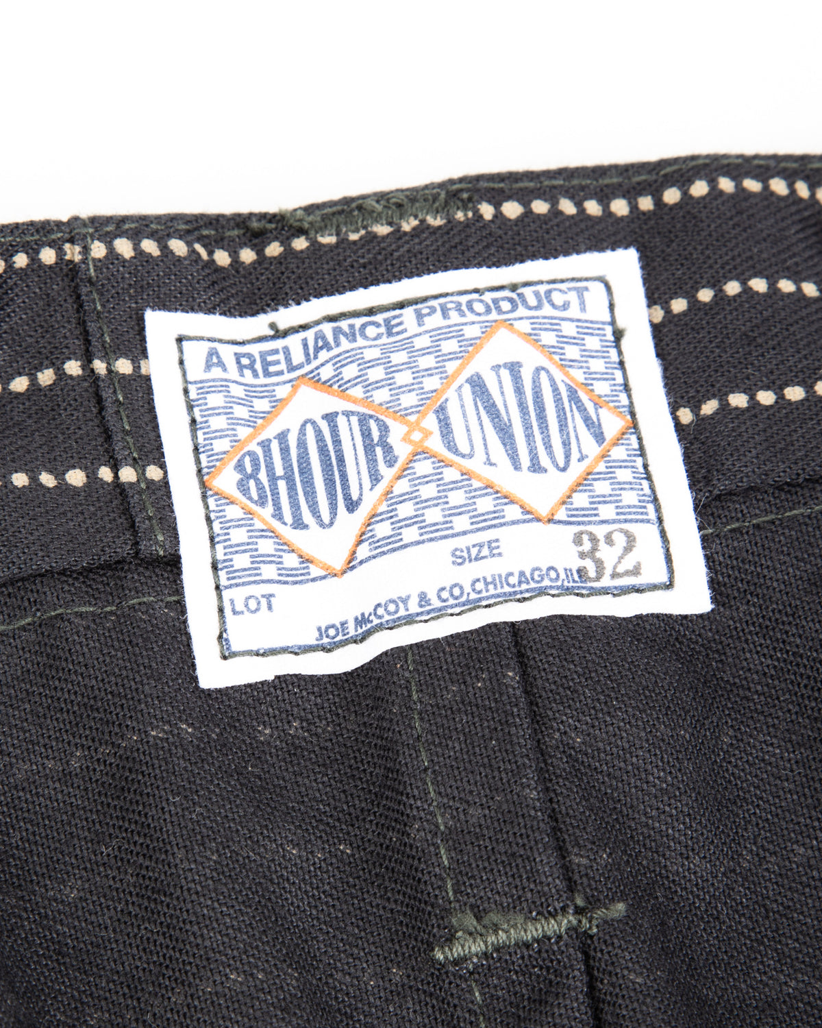 The Real McCoy's Black Wabash Work Trousers - Black - Standard & Strange