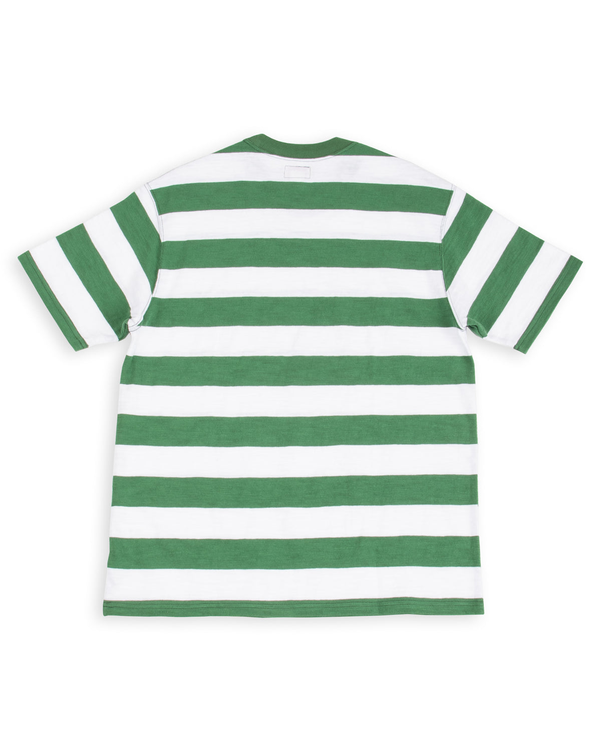 The Real McCoy's Buco Stripe Tee S/S - White/Green - Standard & Strange