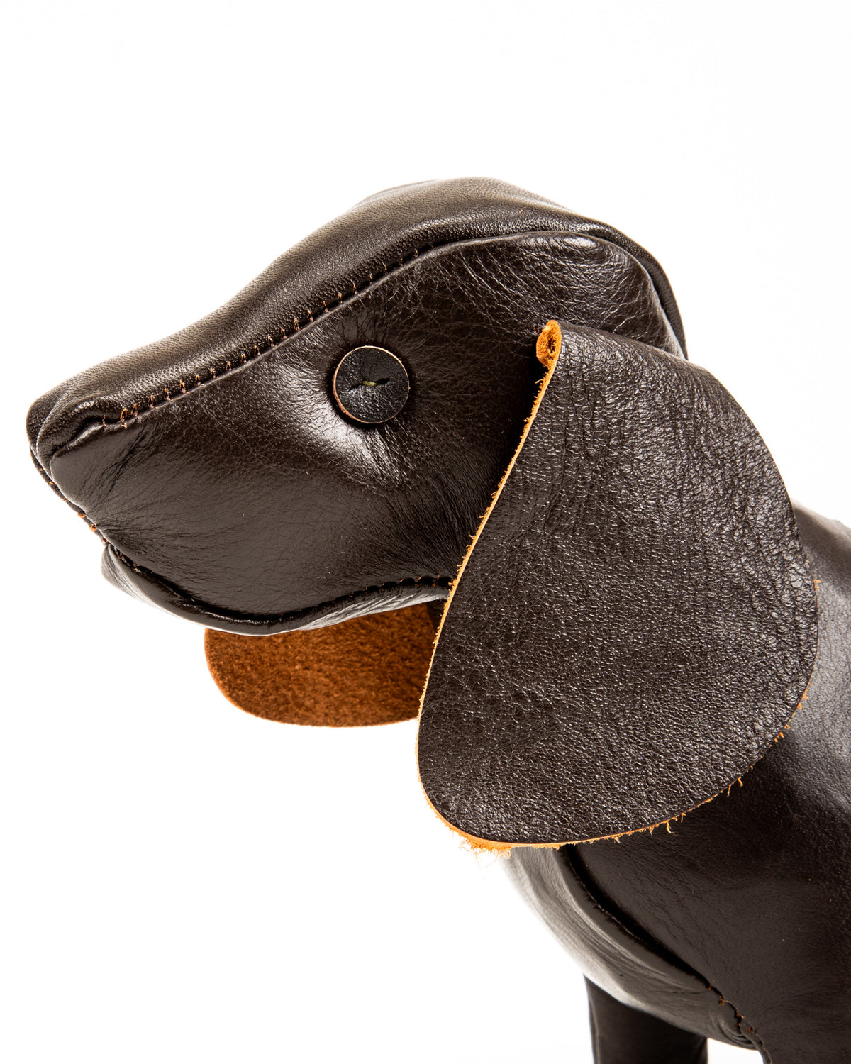 The Real McCoy's Handcrafted Horsehide Animals / Dachshund - Black - Standard & Strange