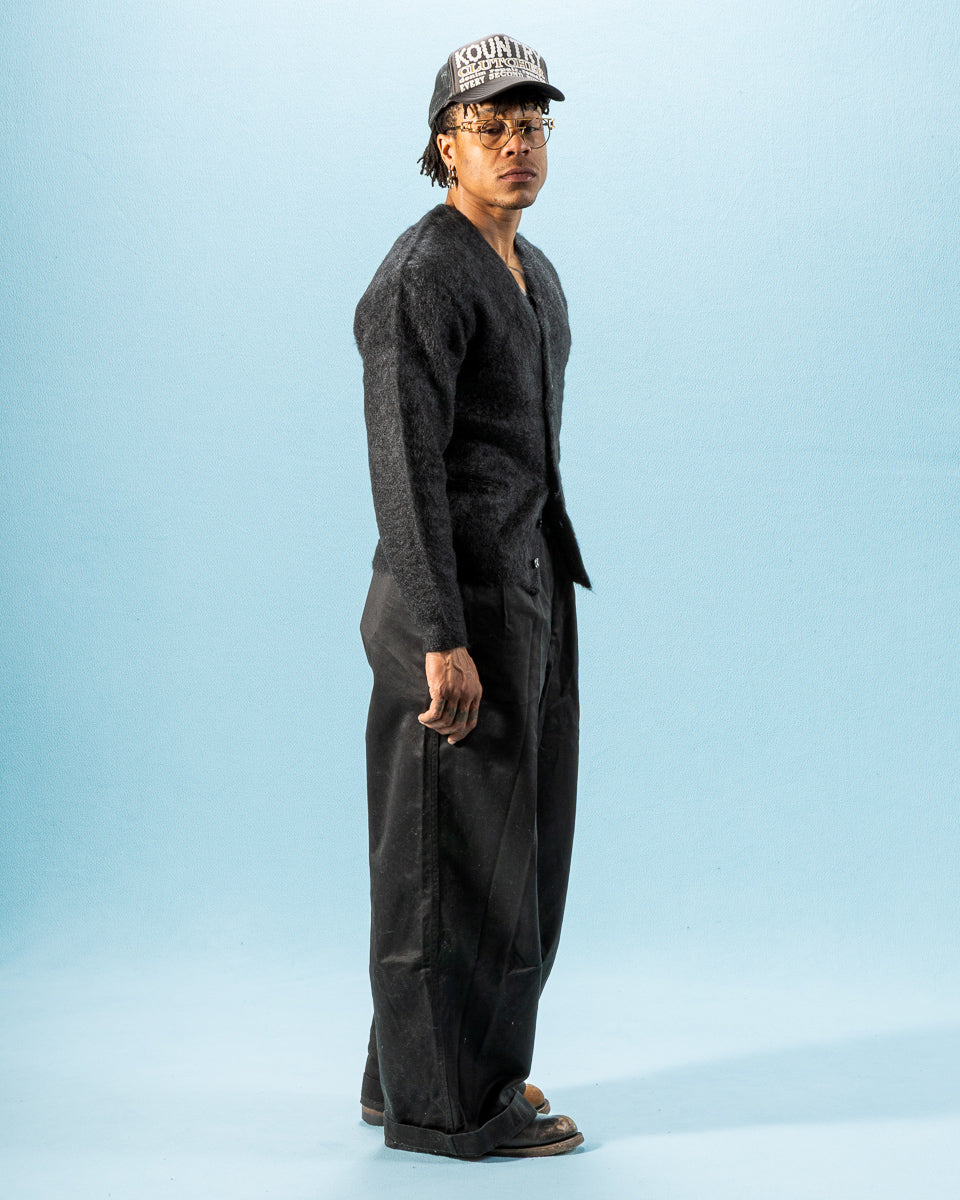 The Real McCoy's Joe McCoy Mohair Cardigan - Black - Standard & Strange