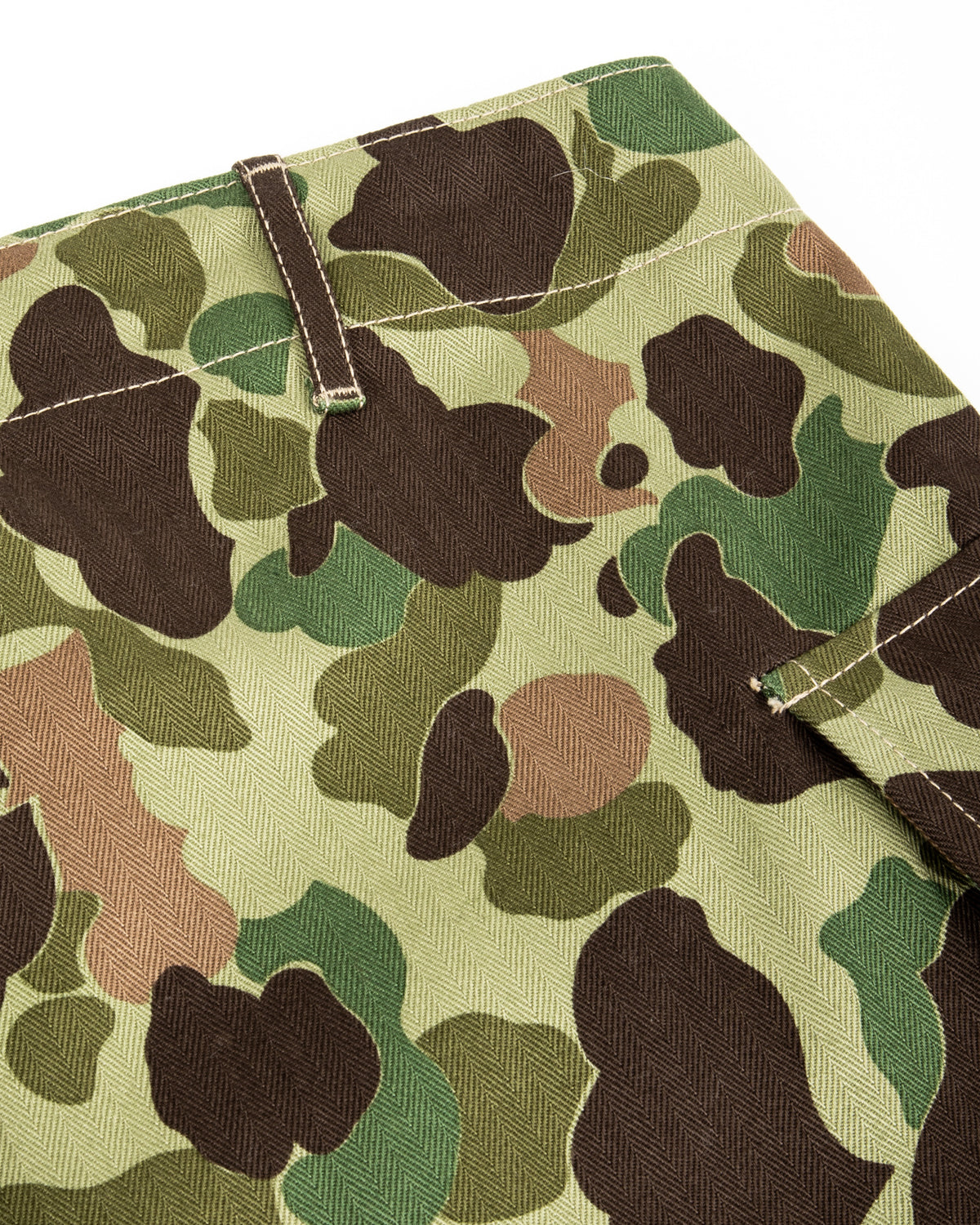 The Real McCoy's Reversible Frogskin Camouflage Shorts - Green - Standard & Strange