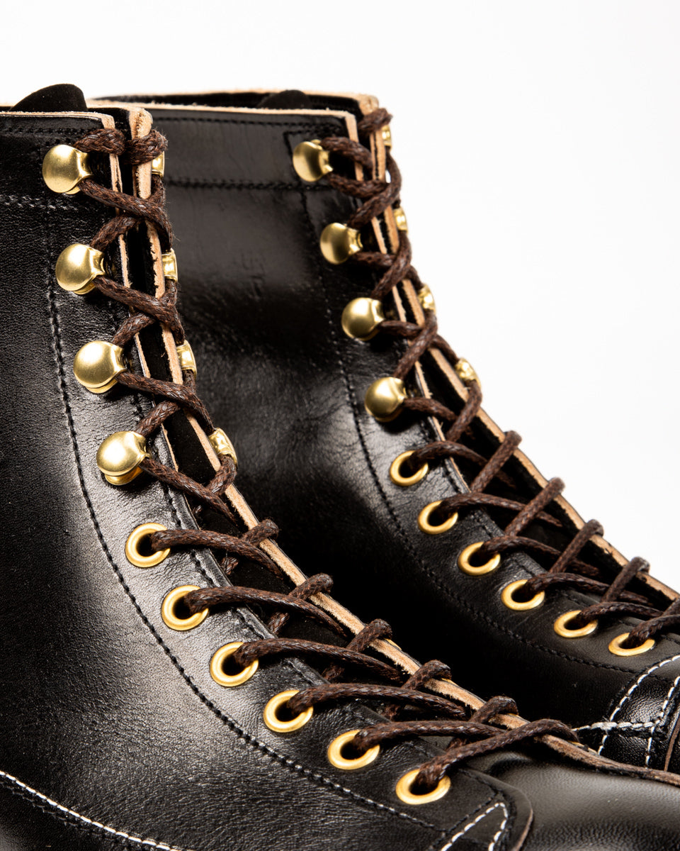 The Real McCoy's Ten Mile Work Boots / Horsehide Buttock - Black - Standard & Strange