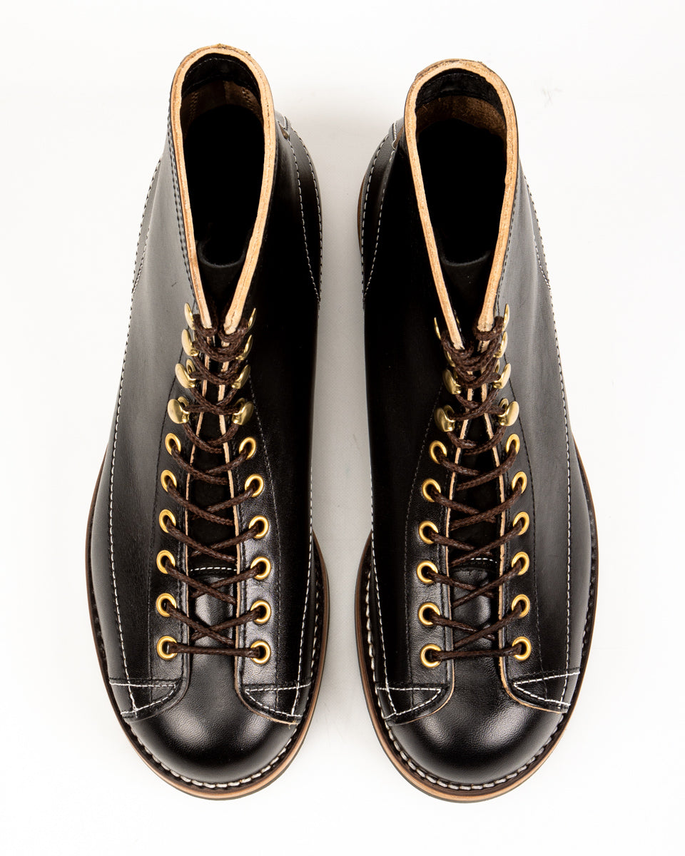 The Real McCoy's Ten Mile Work Boots / Horsehide Buttock - Black - Standard & Strange