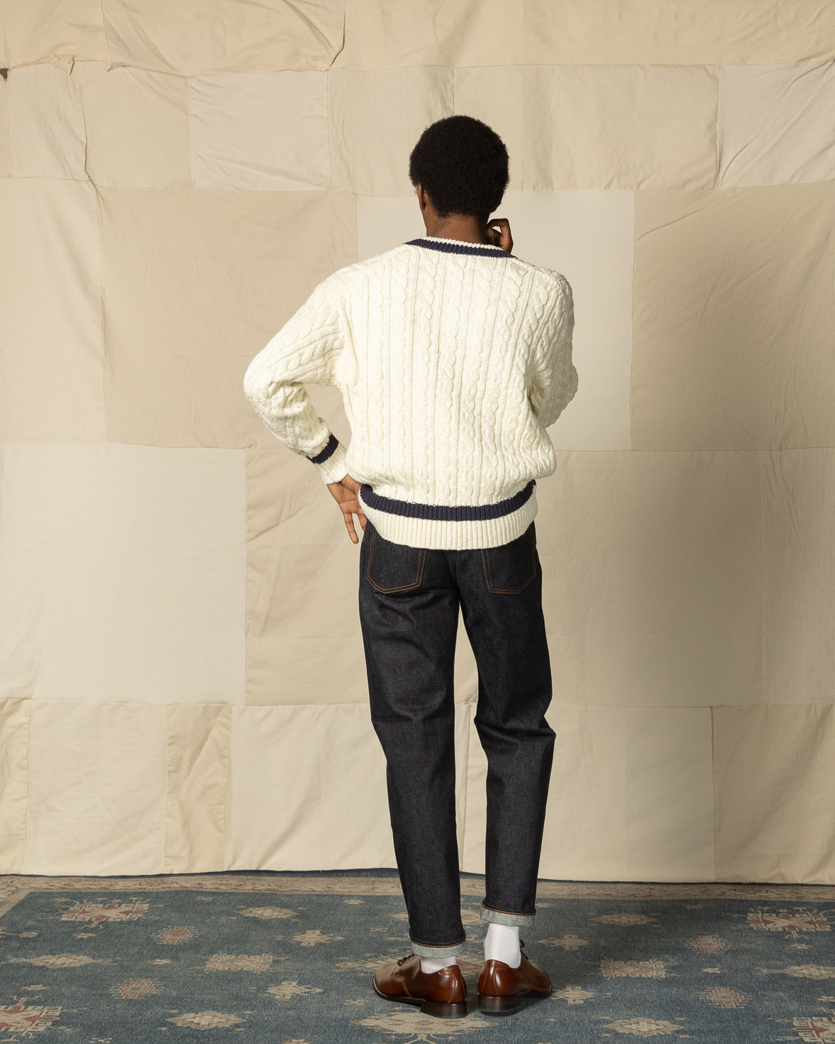 The Real McCoy's Tilden Knit Sweater - Milk - Standard & Strange