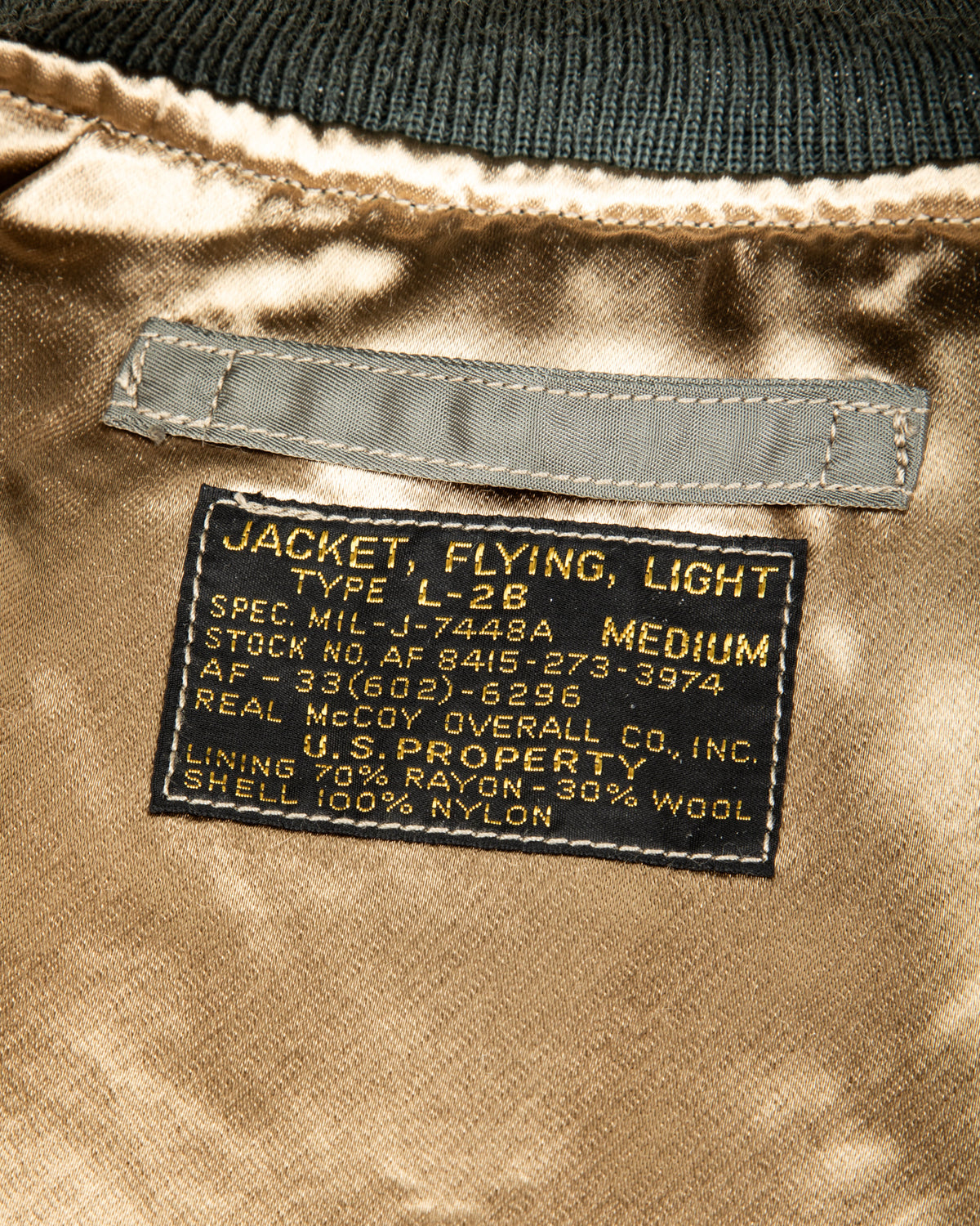 The Real McCoy's Type L-2B Real McCoy MFG. CO. - Sage Green - Standard & Strange