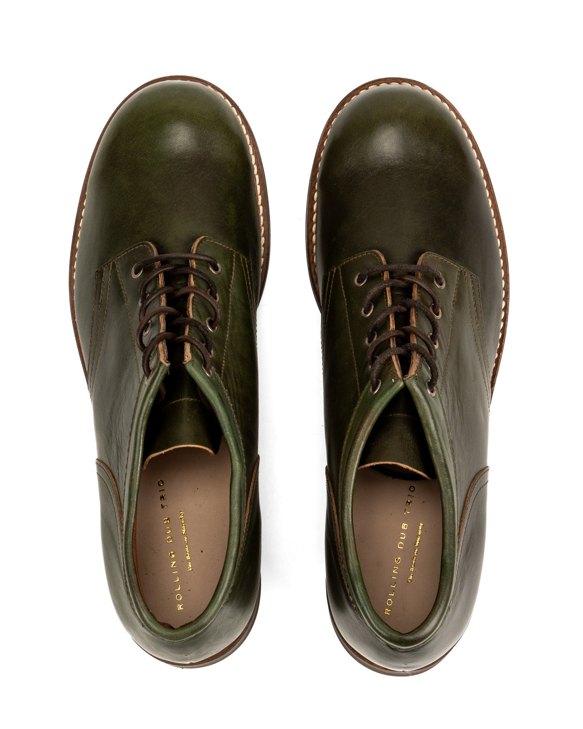 Rolling Dub Trio Coupen Mid Cut Boot - Green Horsehide 11 - Standard & Strange