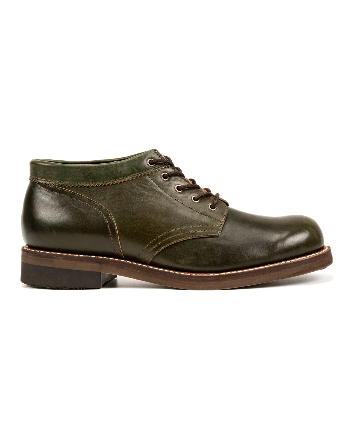 Rolling Dub Trio Coupen Mid Cut Boot - Green Horsehide 11 - Standard & Strange
