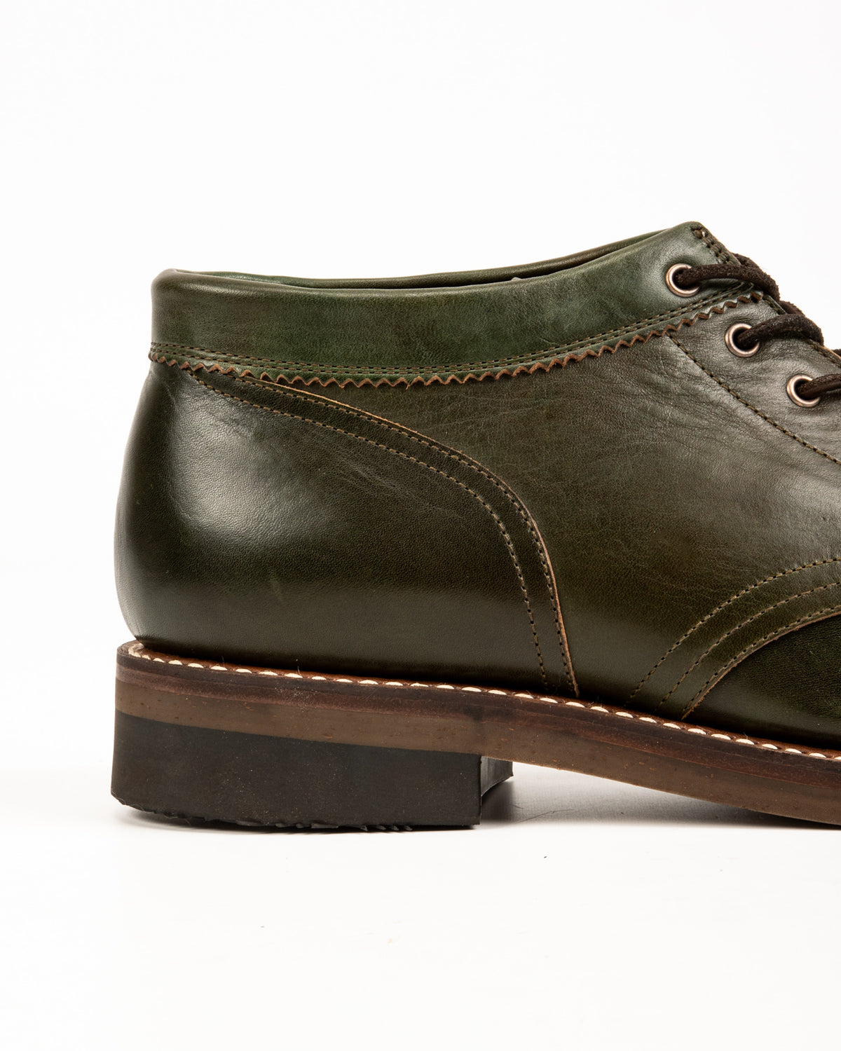 Rolling Dub Trio Coupen Mid Cut Boot - Green Horsehide 11 - Standard & Strange
