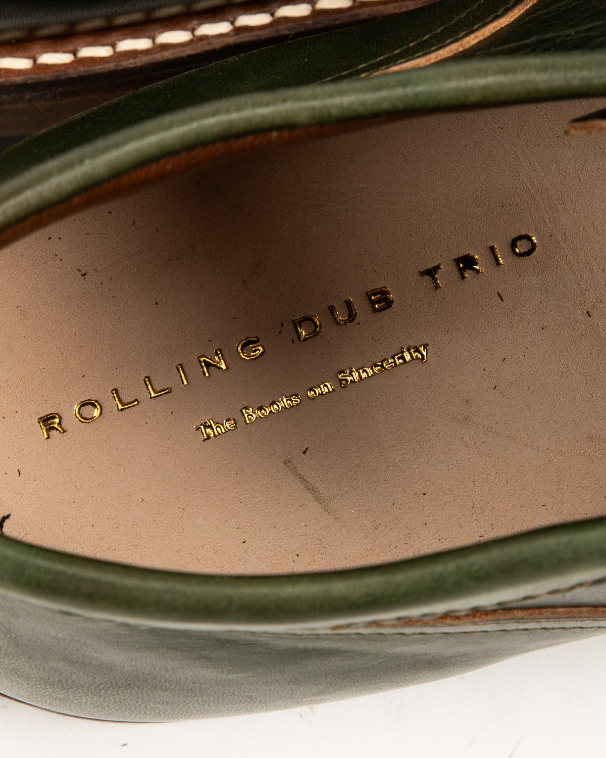 Rolling Dub Trio Coupen Mid Cut Boot - Green Horsehide 11 - Standard & Strange