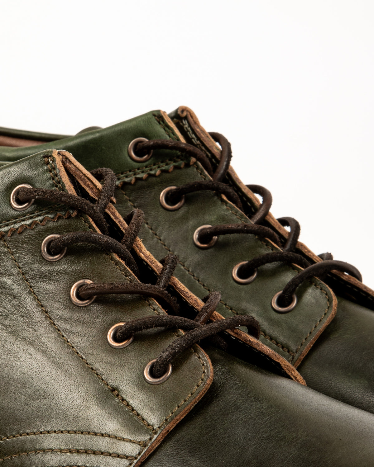 Rolling Dub Trio Coupen Mid Cut Boot - Green Horsehide 11 - Standard & Strange