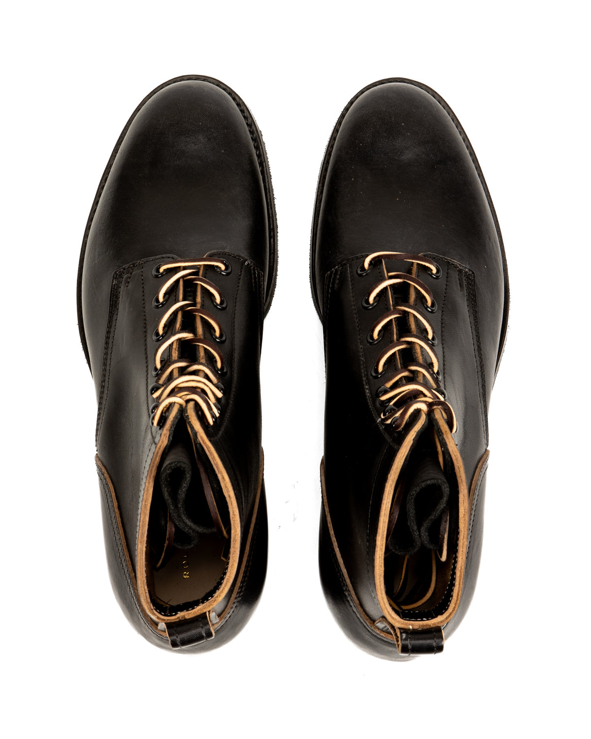 Rolling Dub Trio Griffin Plain Toe Boots - Black Horsebutt - Standard & Strange
