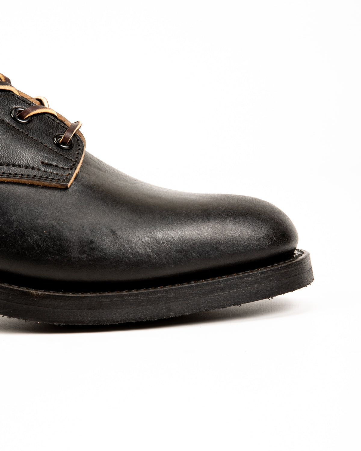 Rolling Dub Trio Griffin Plain Toe Boots - Black Horsebutt - Standard & Strange