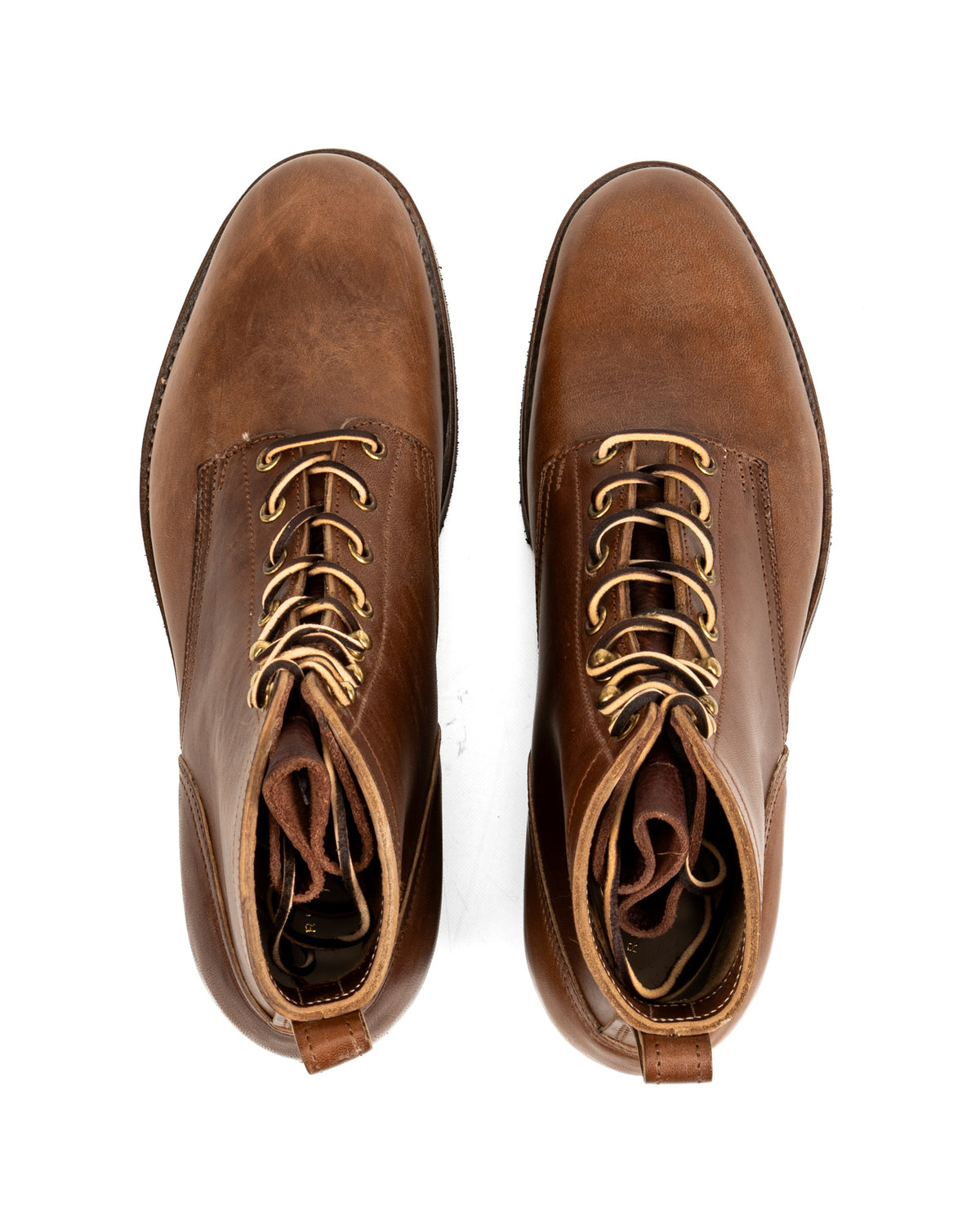 Rolling Dub Trio Griffin Plain Toe Boots - Brown Horsebutt - Standard & Strange