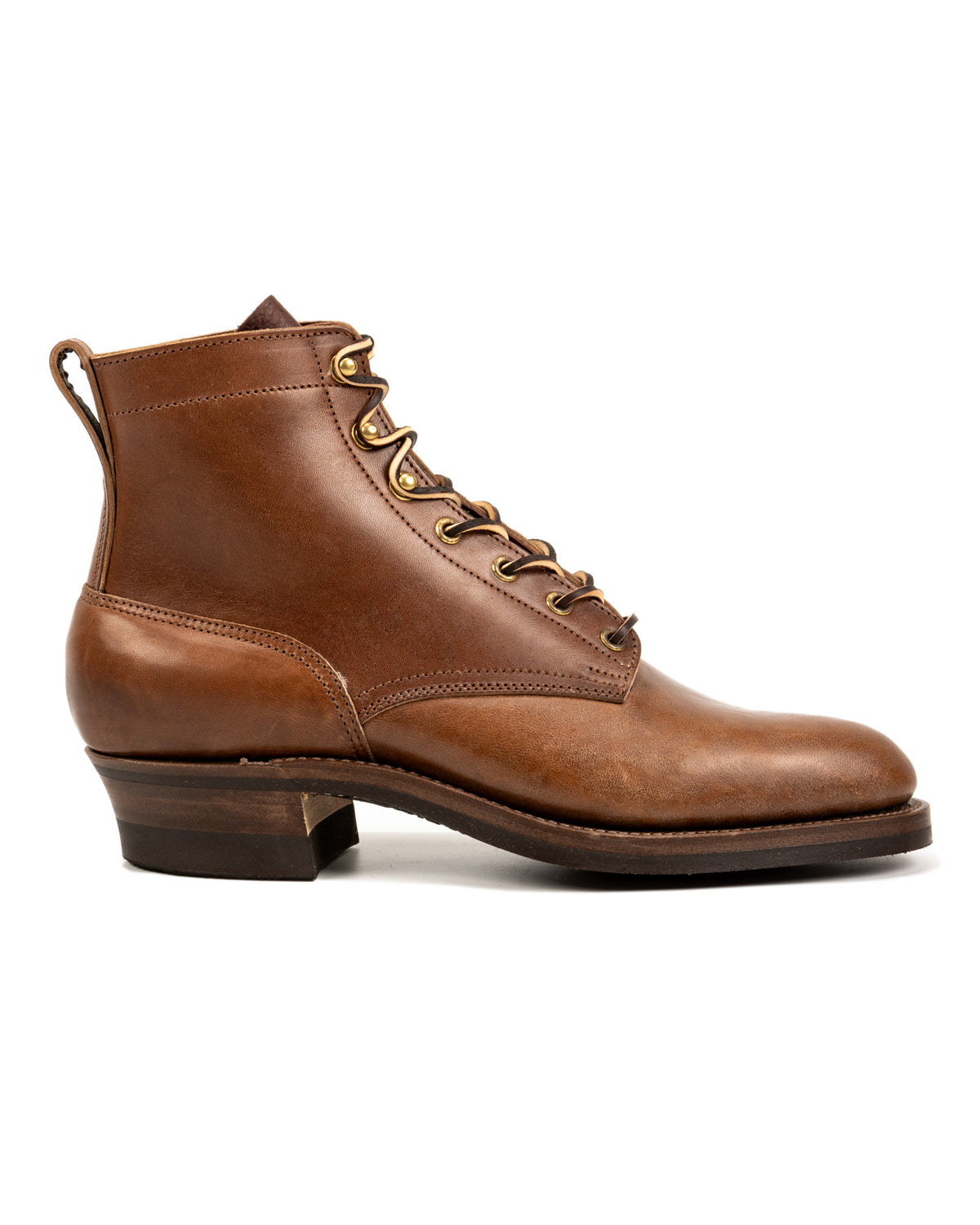 Rolling Dub Trio Griffin Plain Toe Boots - Brown Horsebutt - Standard & Strange
