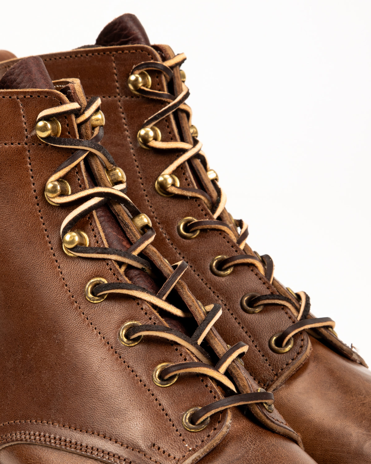 Rolling Dub Trio Griffin Plain Toe Boots - Brown Horsebutt - Standard & Strange